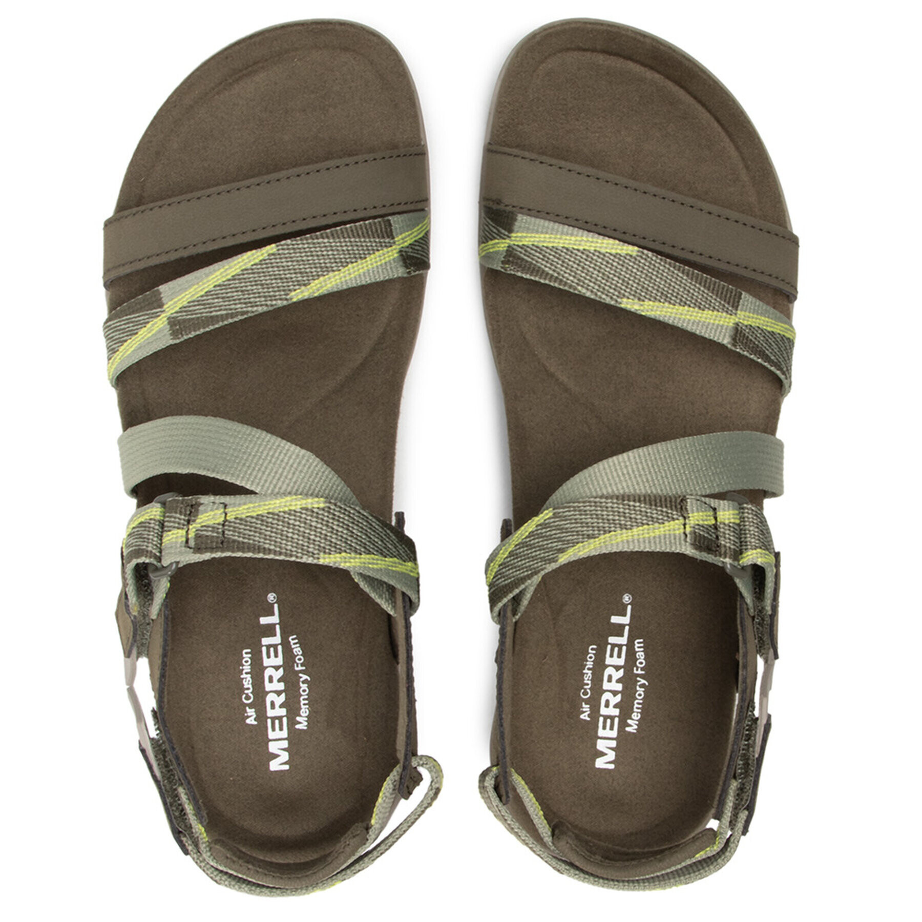 Merrell Сандали District Mendi Backstrap J003284 Зелен - Pepit.bg