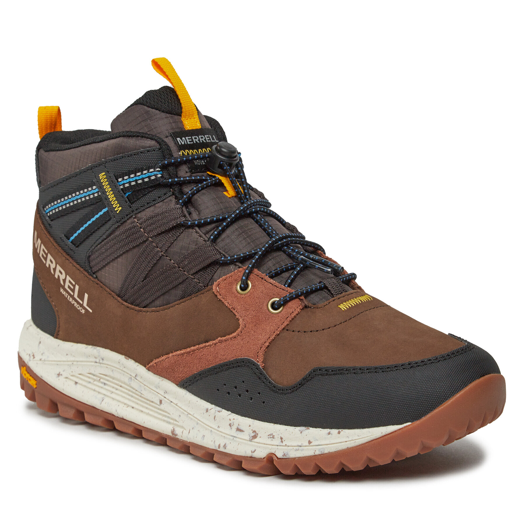 Merrell Туристически Nova Sneaker Boot Bungee Mid Wp J067111 Кафяв - Pepit.bg