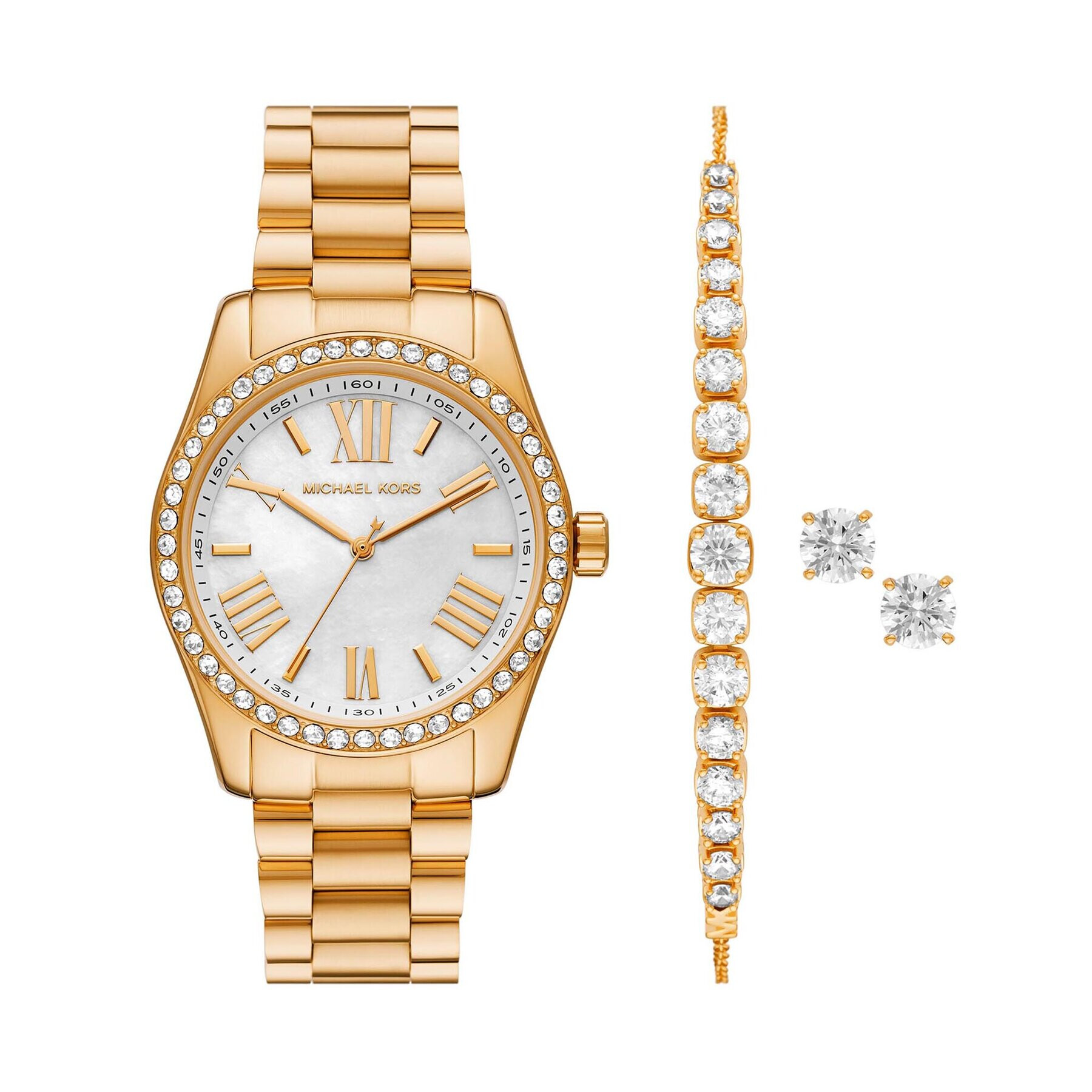 Michael Kors Часовник Lexington MK1079SET Златист - Pepit.bg