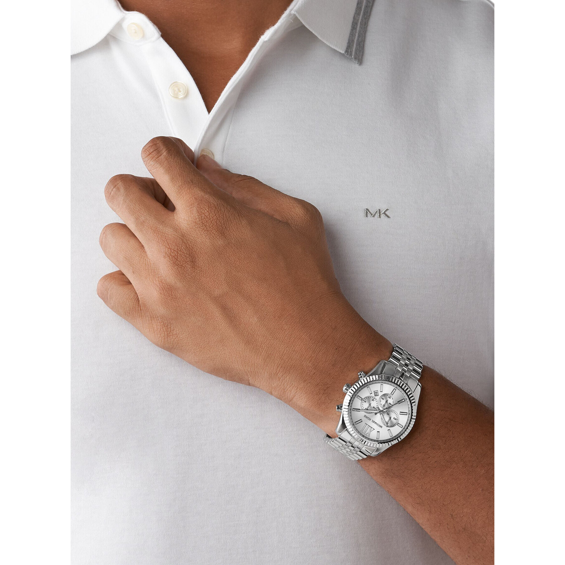 Michael Kors Часовник Lexington MK8405 Сребрист - Pepit.bg