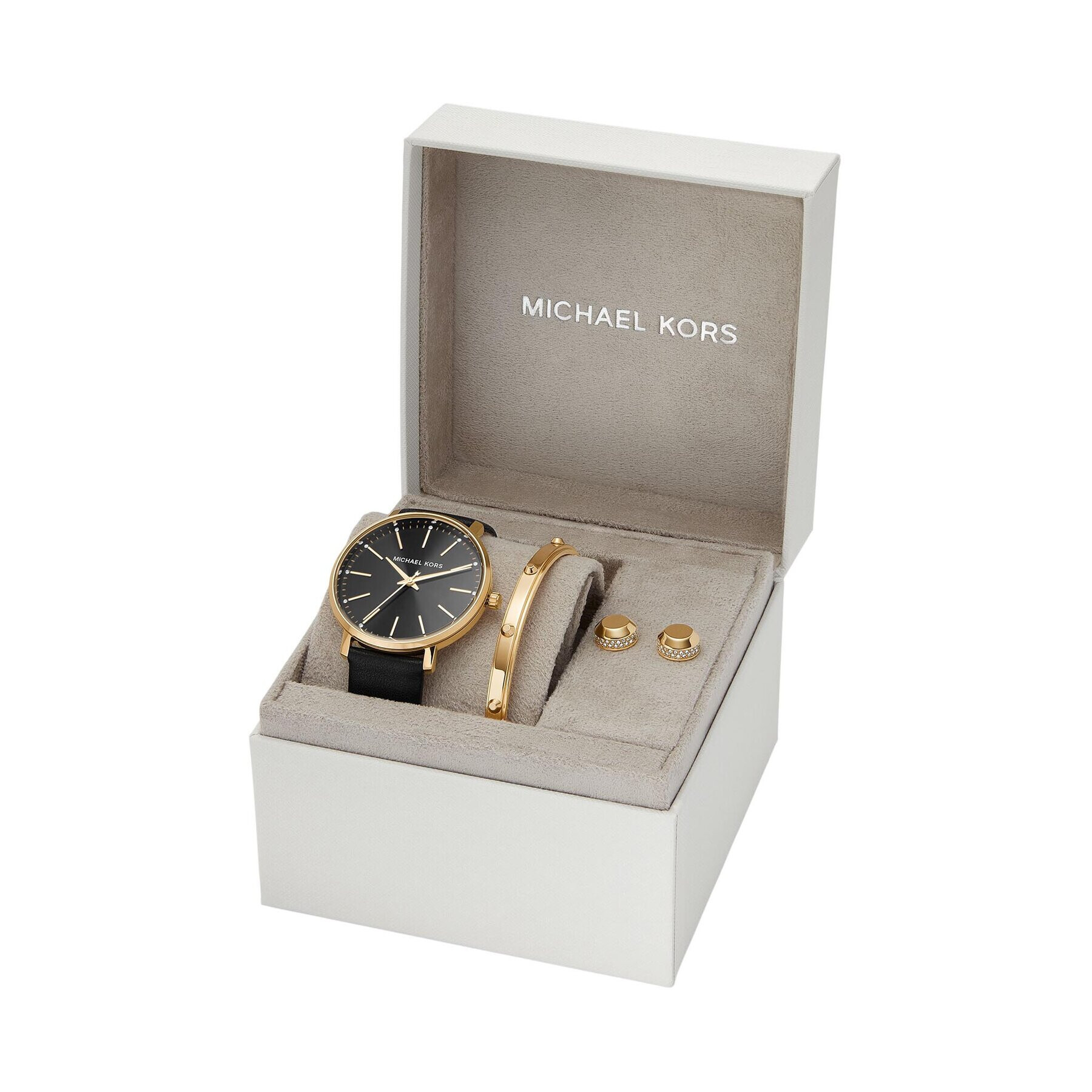 Michael Kors Часовник Pyper MK1077SET Черен - Pepit.bg