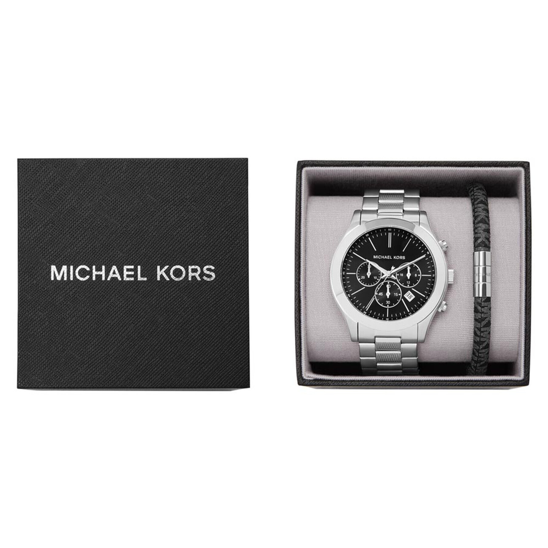 Michael Kors Часовник Slim Runway Gift Set MK1056SET Сребрист - Pepit.bg