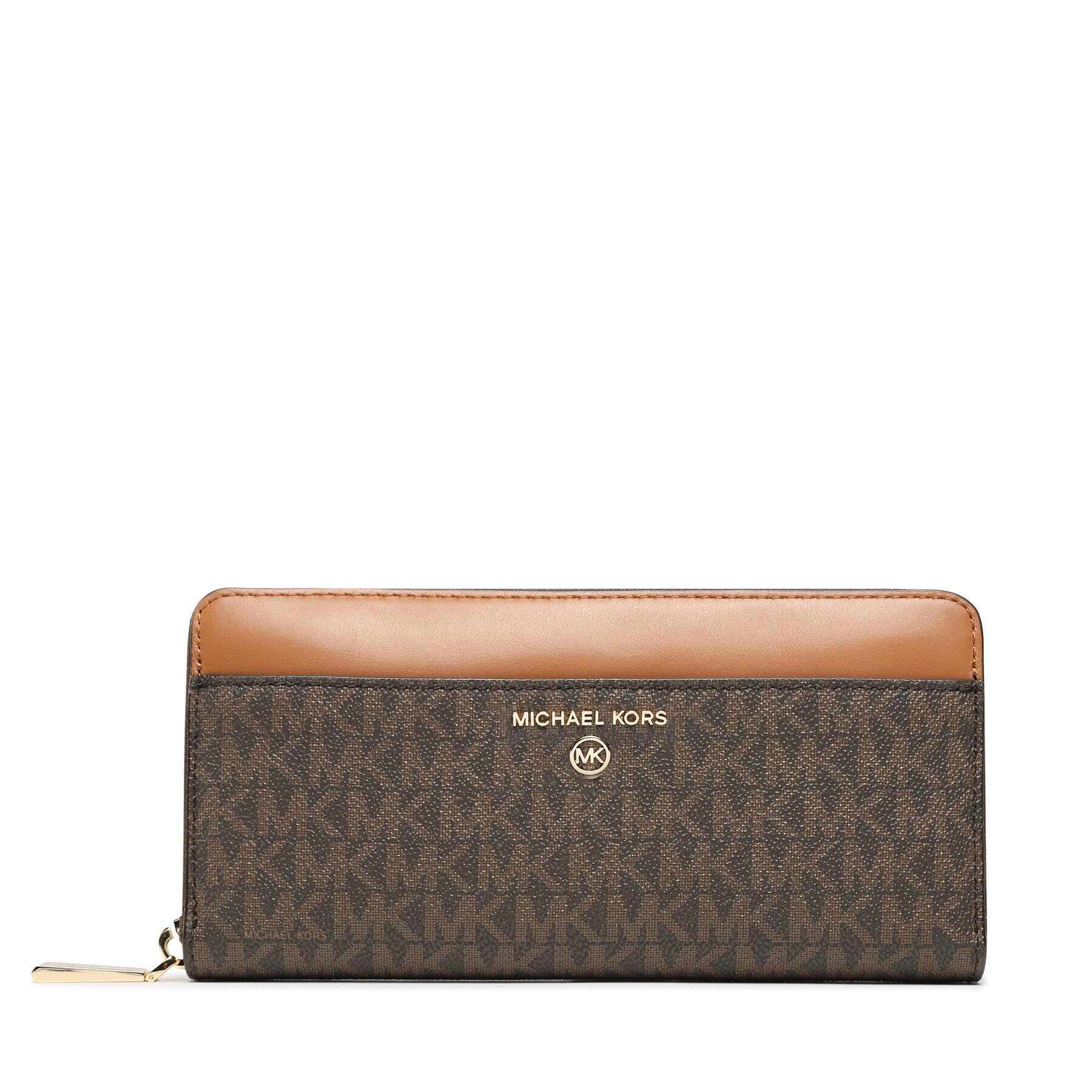 Michael Kors Голям дамски портфейл 34H1GT9E8B Кафяв - Pepit.bg
