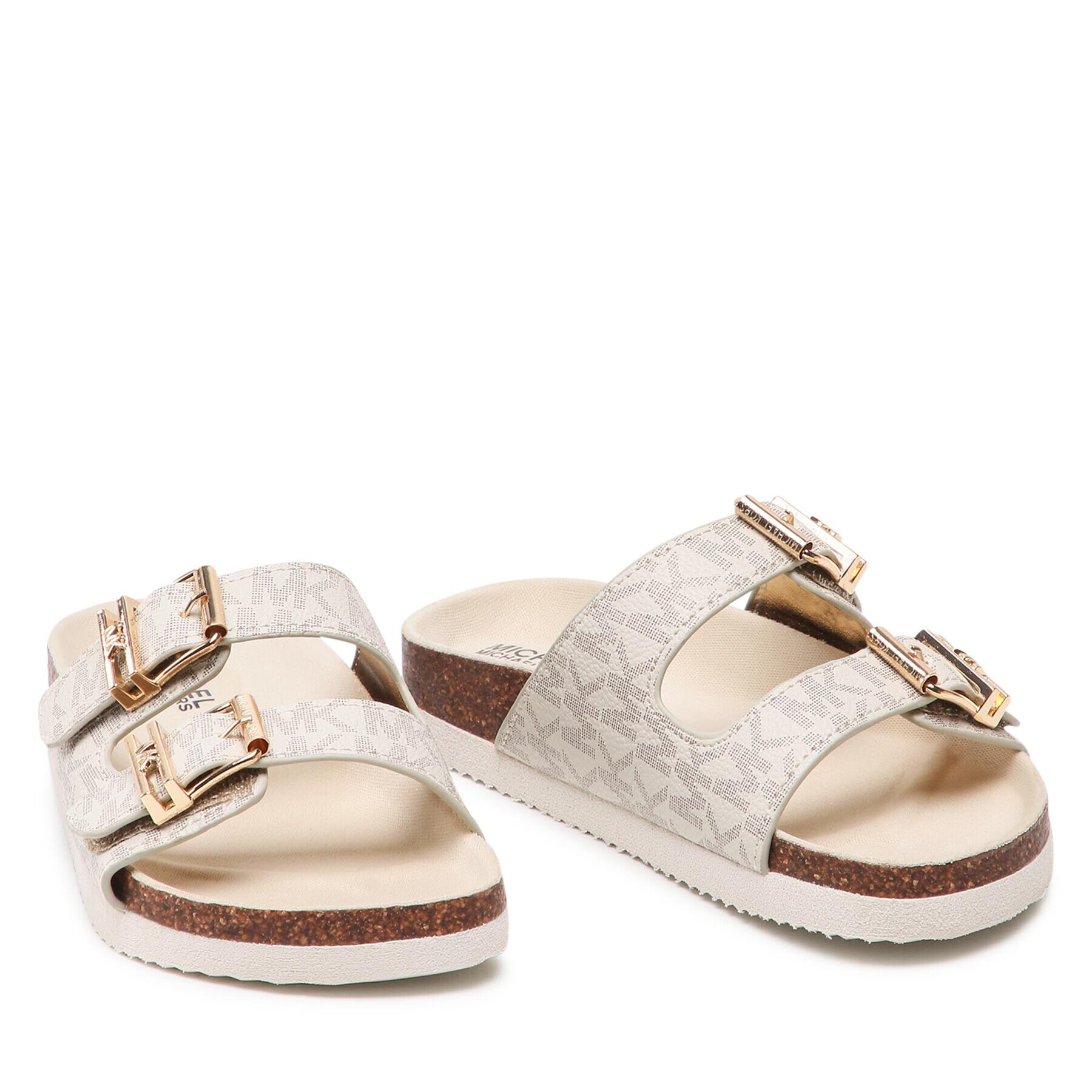 MICHAEL KORS KIDS Чехли Lorek Monogram MK100420 Бежов - Pepit.bg