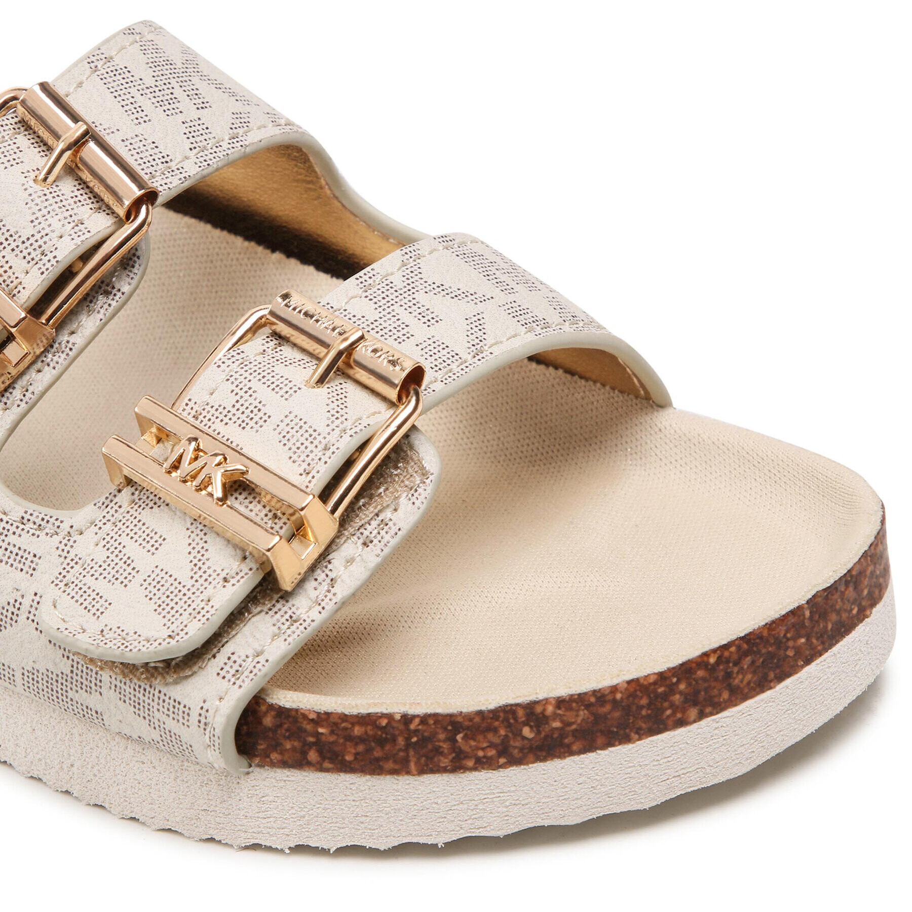MICHAEL KORS KIDS Чехли Lorek Monogram MK100420 Бежов - Pepit.bg
