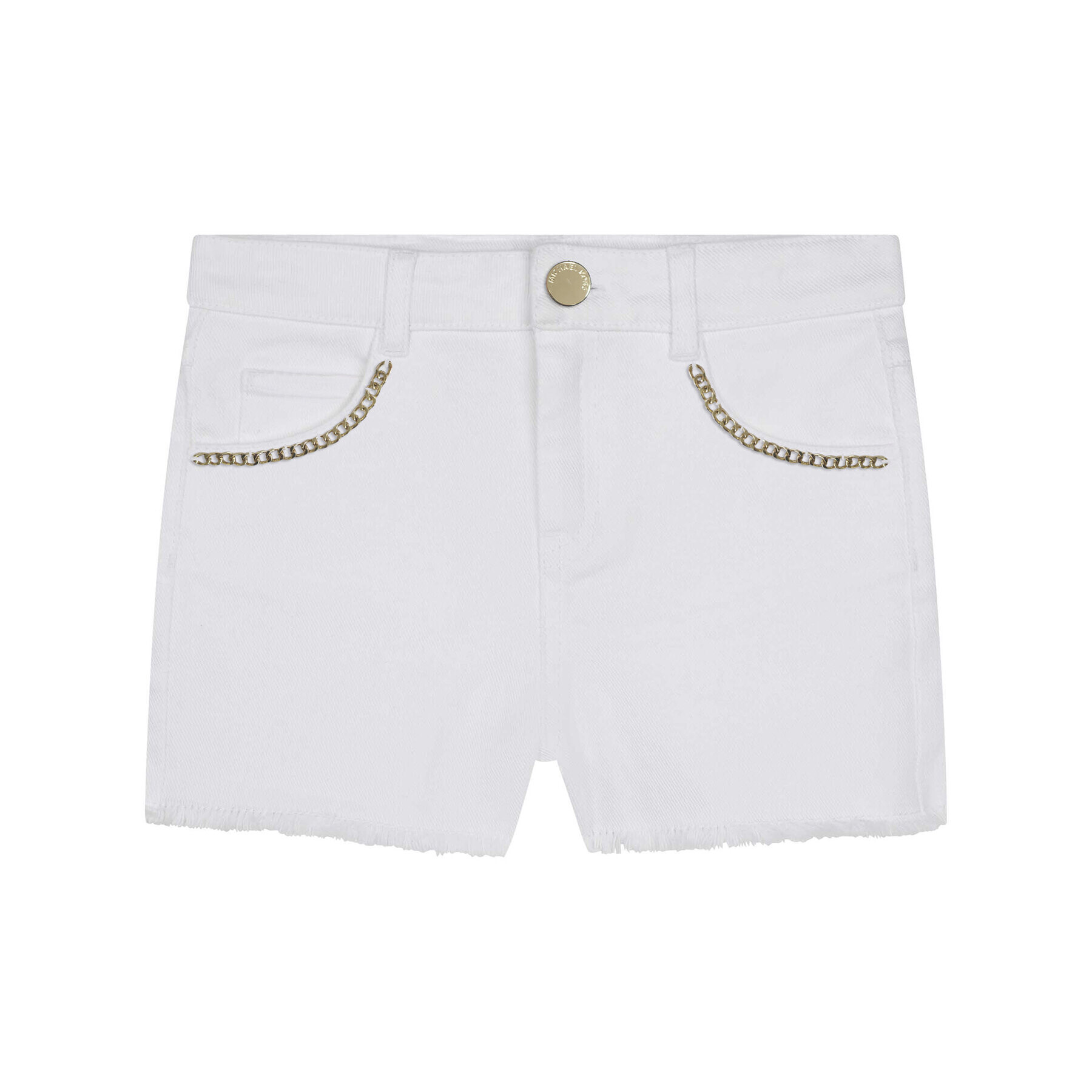 MICHAEL KORS KIDS Дънкови шорти R14139 S Бял Regular Fit - Pepit.bg