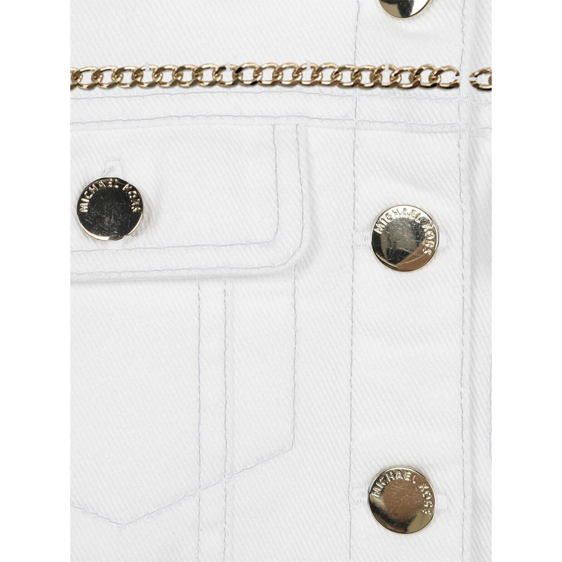 MICHAEL KORS KIDS Дънково яке R16126 D Бял Regular Fit - Pepit.bg
