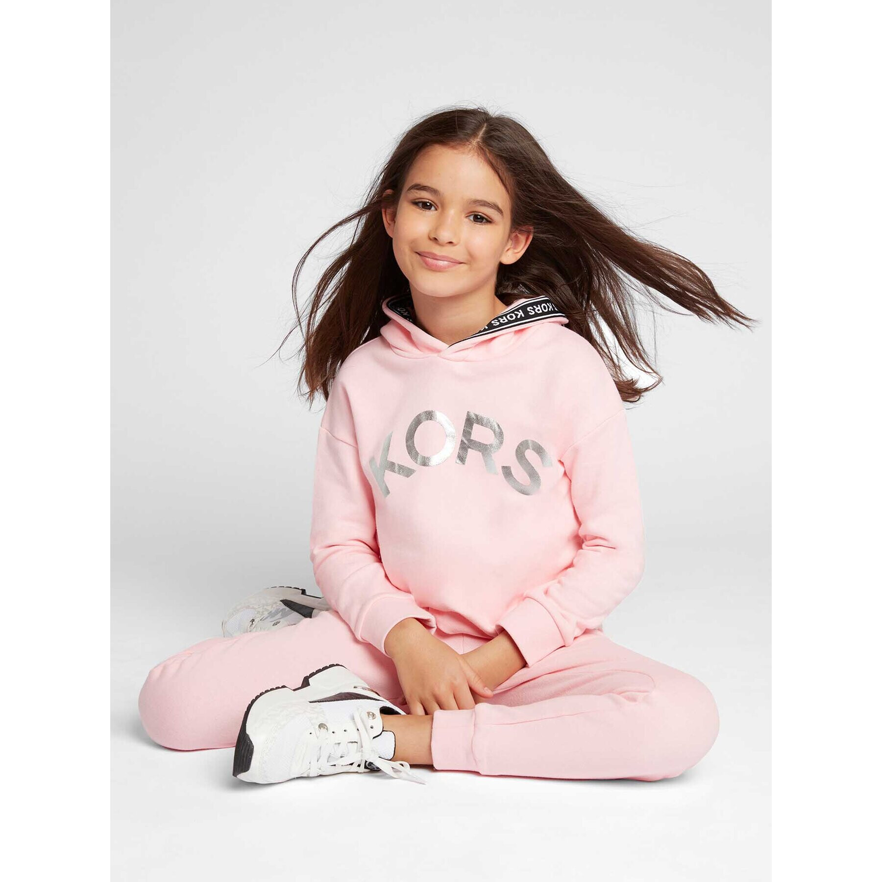 MICHAEL KORS KIDS Долнище анцуг R14140 S Розов Regular Fit - Pepit.bg