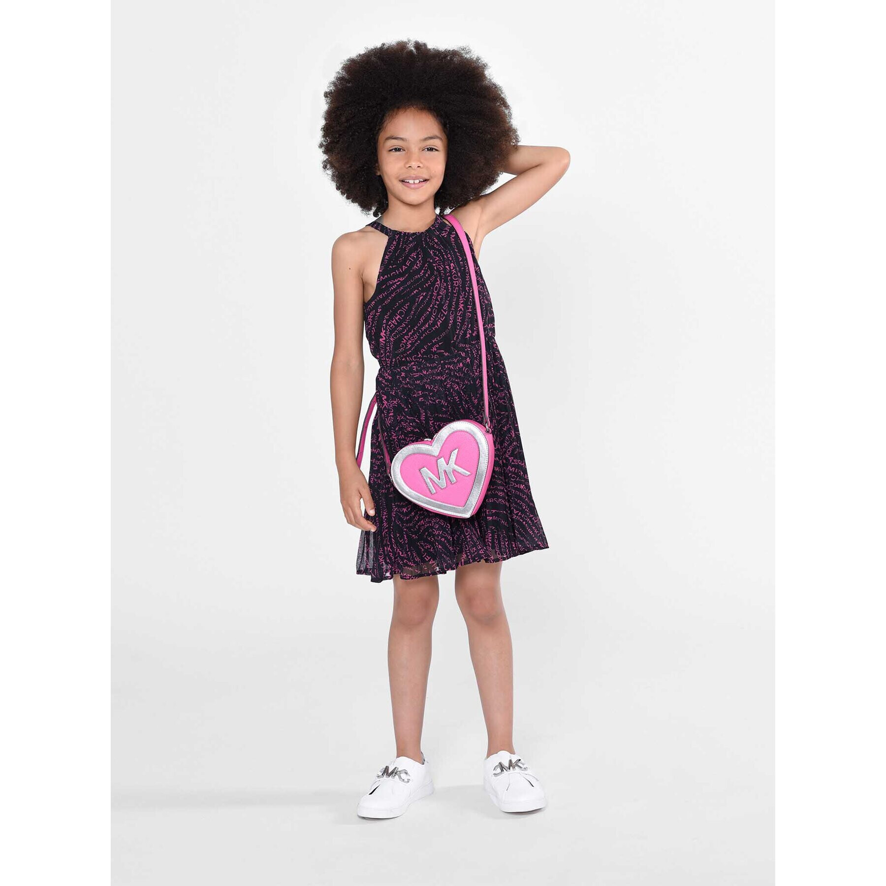 MICHAEL KORS KIDS Елегантна рокля R12152 S Черен Regular Fit - Pepit.bg