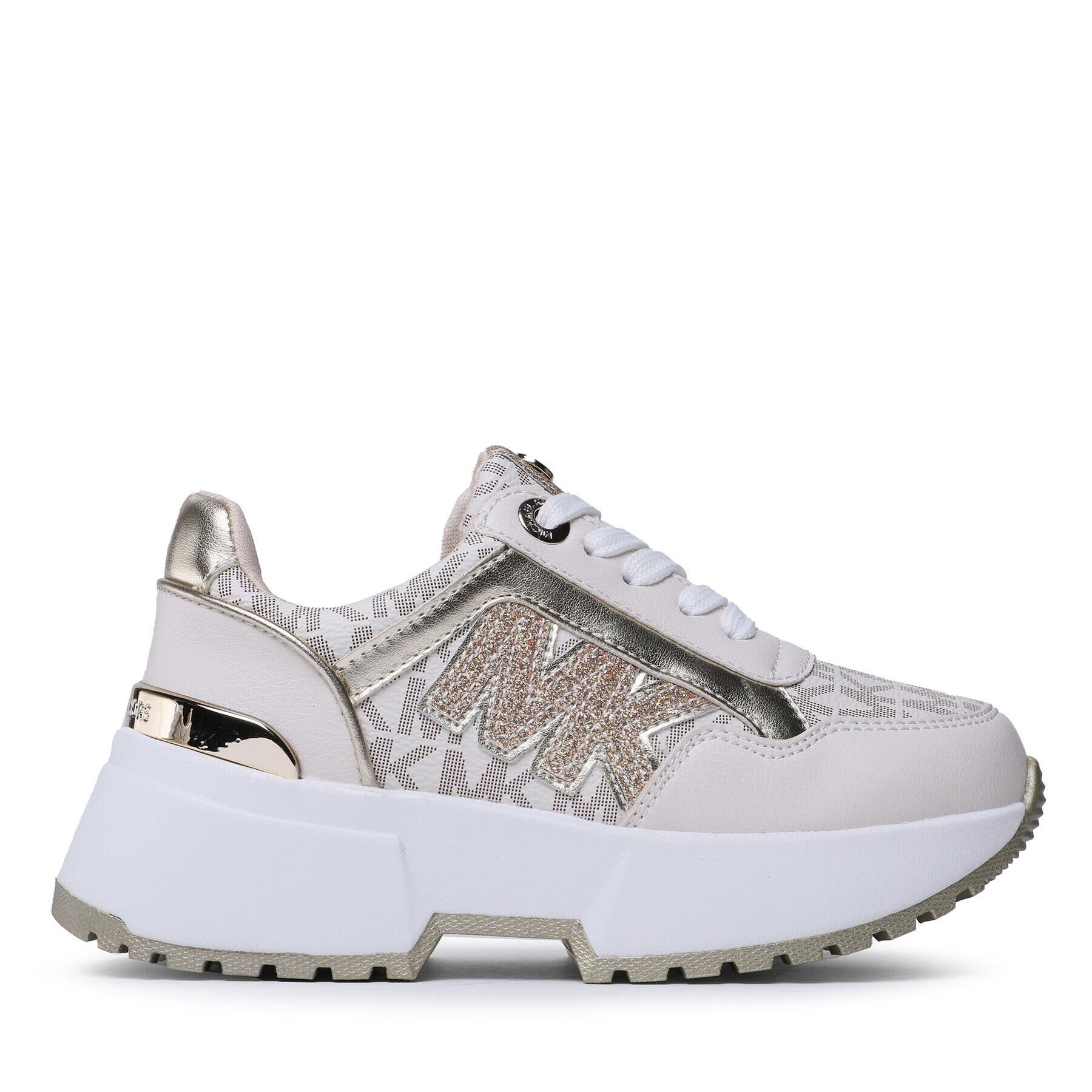 MICHAEL KORS KIDS Сникърси Cosmo Maddy MK100678C Екрю - Pepit.bg