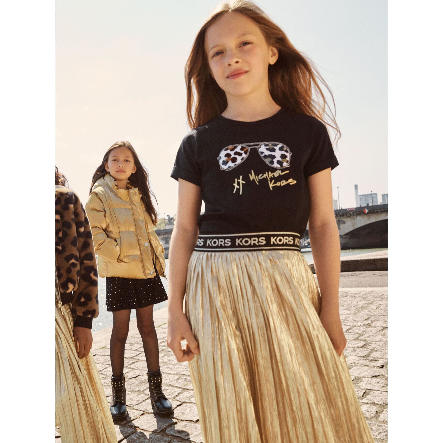MICHAEL KORS KIDS Тишърт R15201 Черен Regular Fit - Pepit.bg