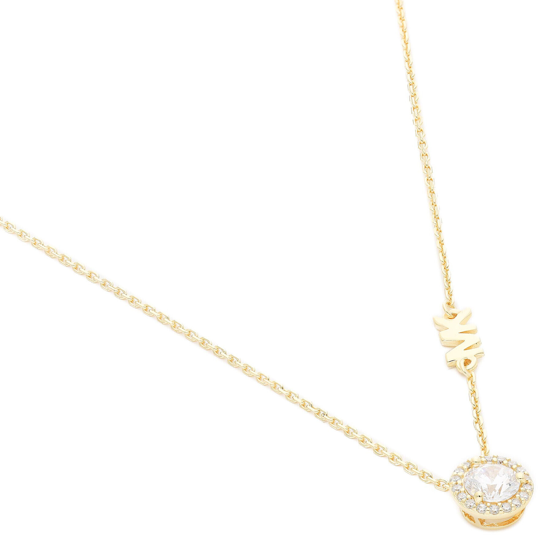 Michael Kors Колие Pave Halo Necklace MKC1208AN710 Златист - Pepit.bg