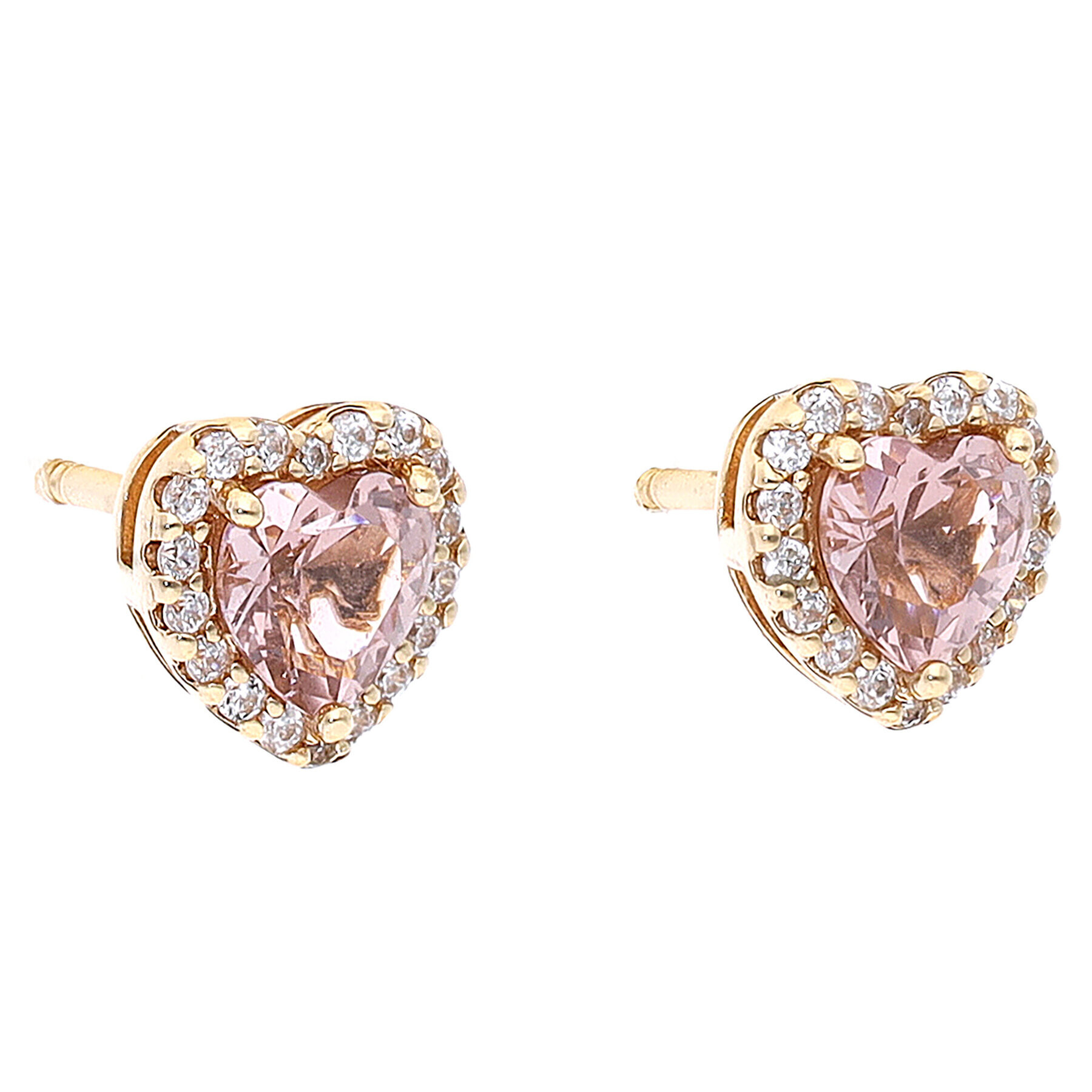 Michael Kors Обици Bril Heart Stud MKC1519A2791 Розов - Pepit.bg