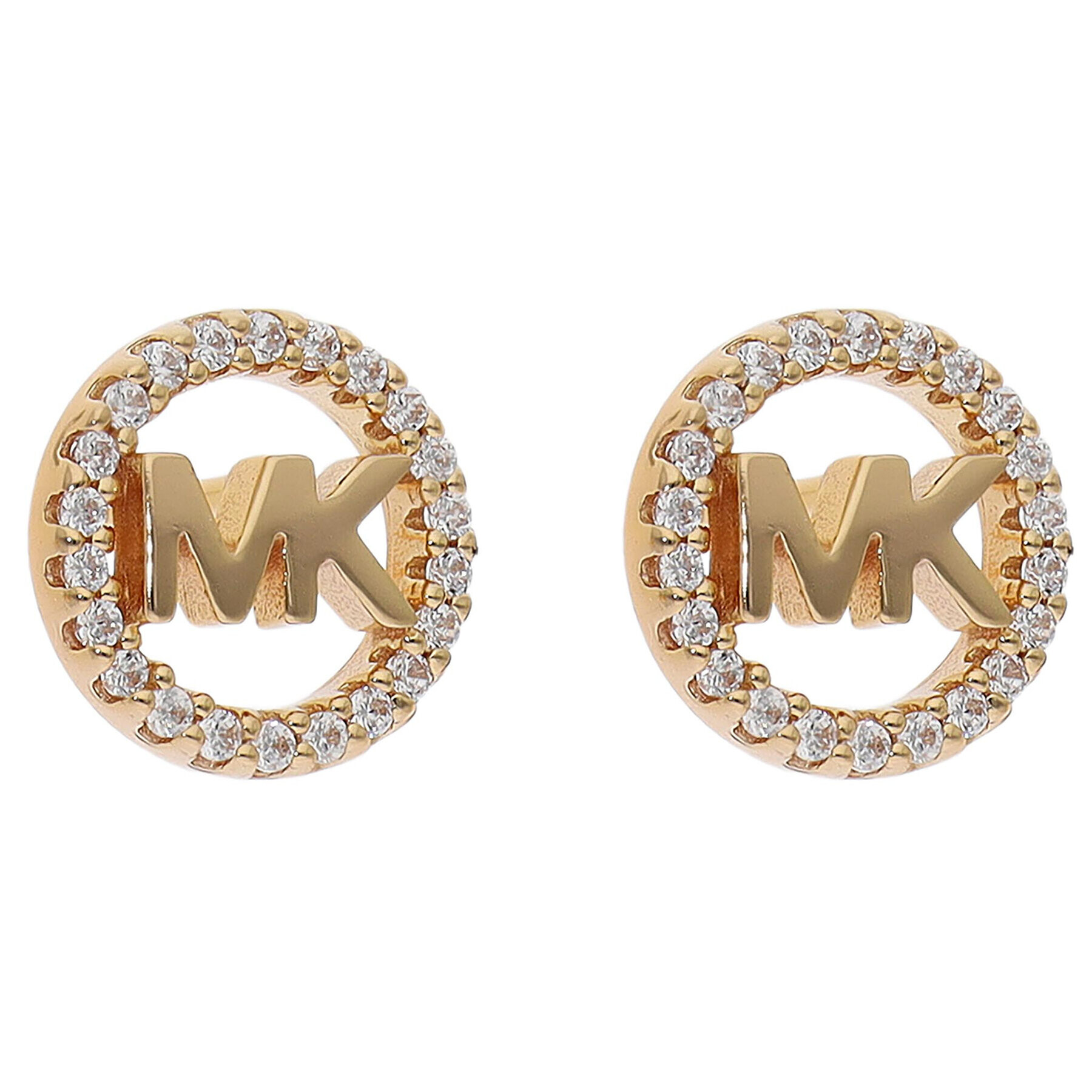 Michael Kors Обици Logo Circle Stud MKC1247AN791 Златист - Pepit.bg