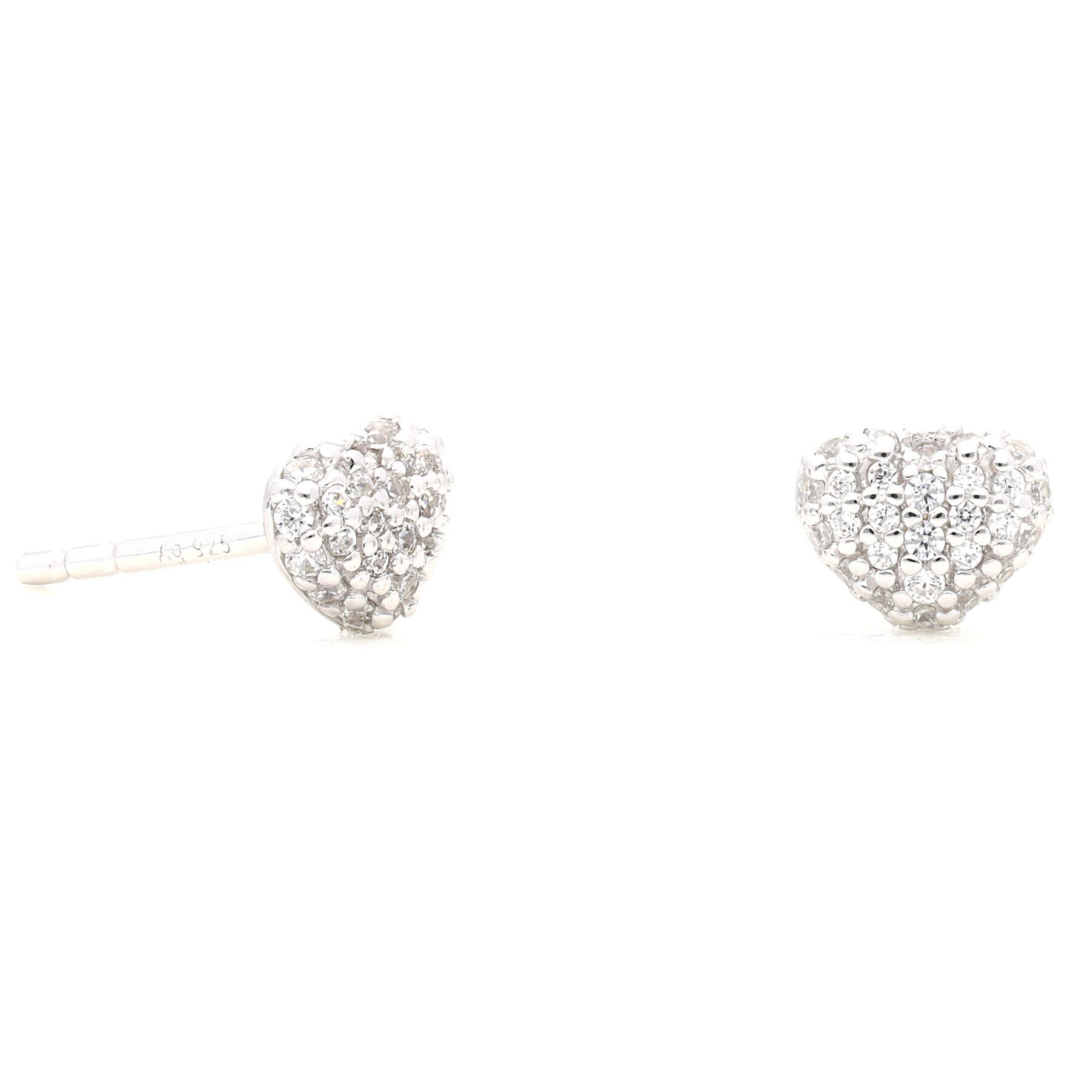 Michael Kors Обици Pave Heart Stud MKC1119AN040 Сребрист - Pepit.bg