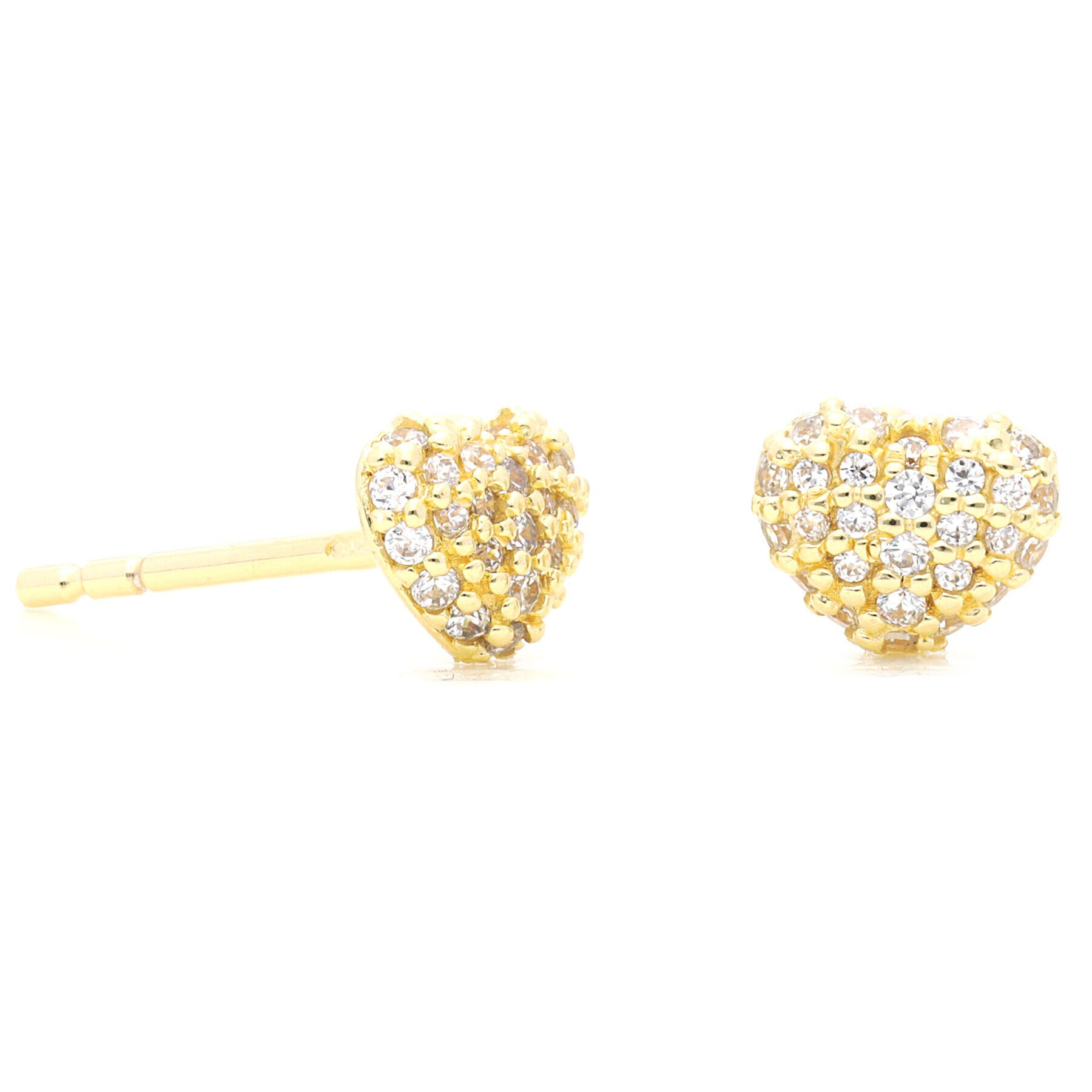 Michael Kors Обици Pave Heart Stud MKC1119AN710 Златист - Pepit.bg