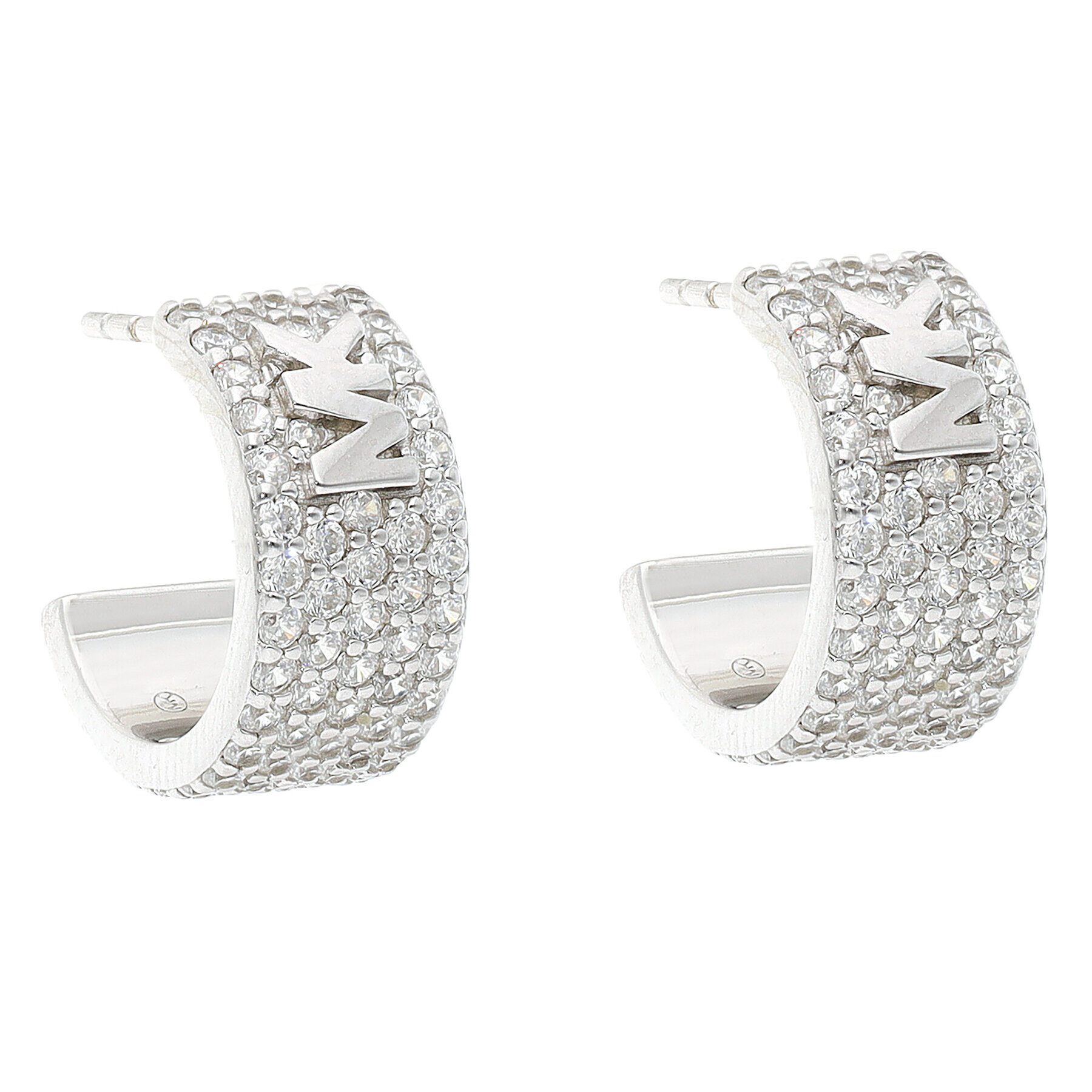 Michael Kors Обици Pave Huggie MKC1553AN040 Сребрист - Pepit.bg