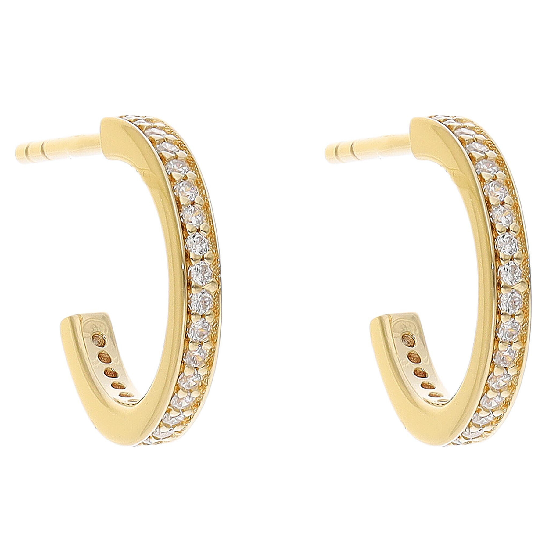 Michael Kors Обици Pave Mini Hoop MKC1177AN710 Златист - Pepit.bg