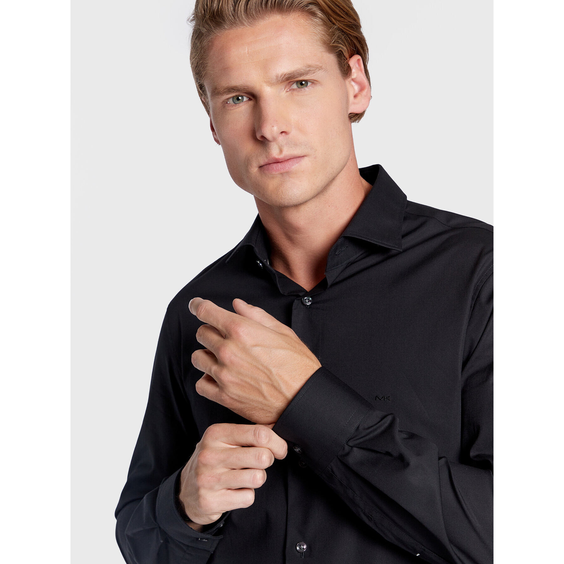 Michael Kors Риза MD0MD90425 Черен Slim Fit - Pepit.bg