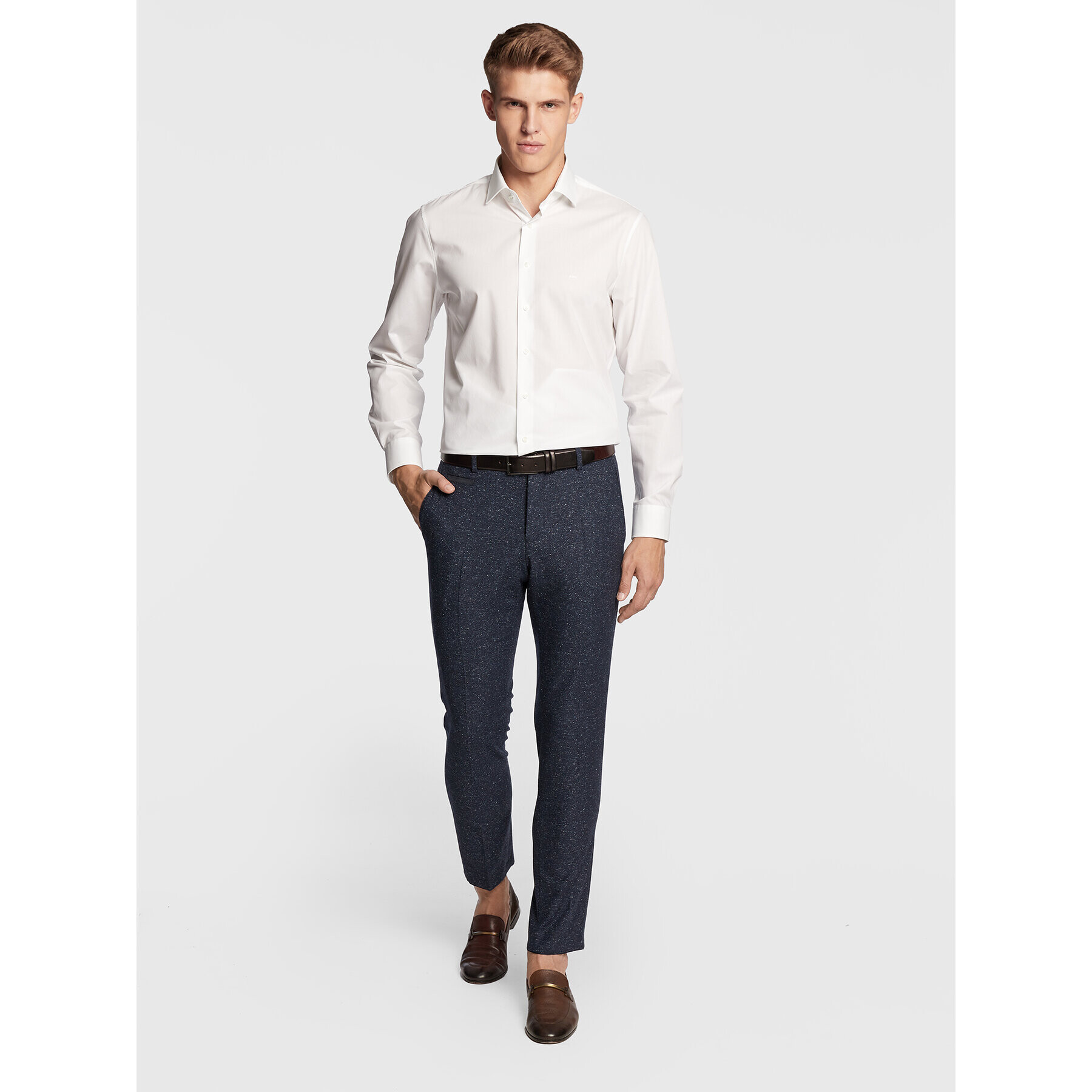 Michael Kors Риза MD0MD90435 Бял Modern Fit - Pepit.bg