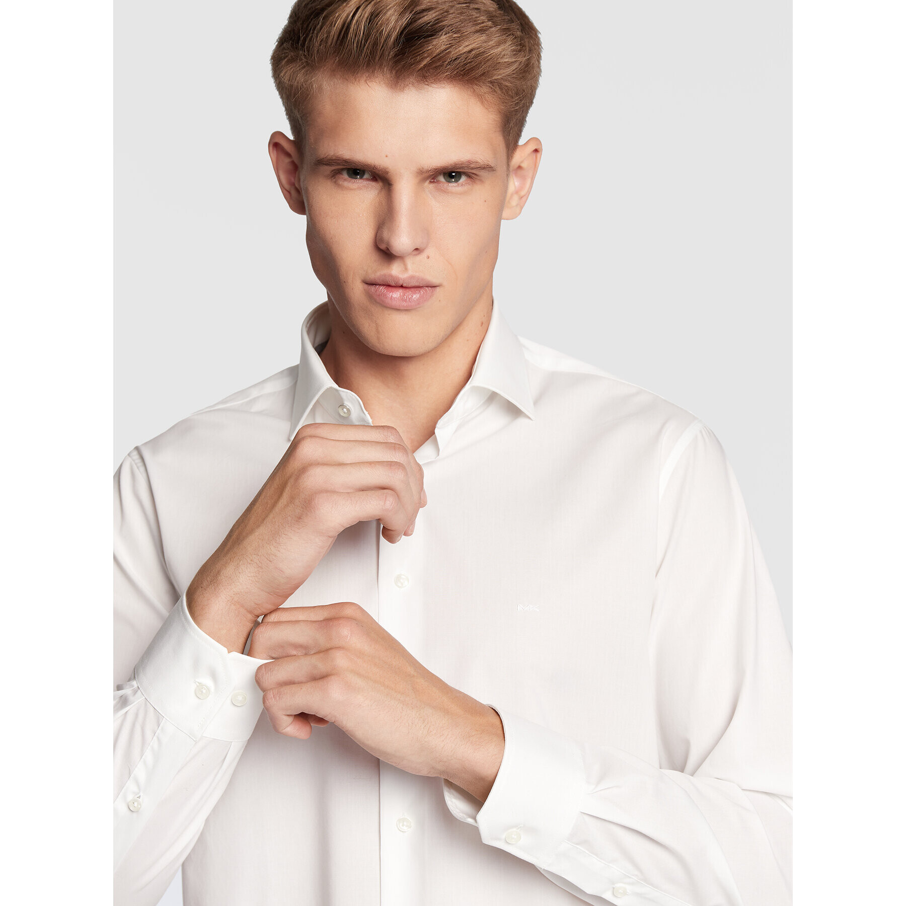 Michael Kors Риза MD0MD90435 Бял Modern Fit - Pepit.bg
