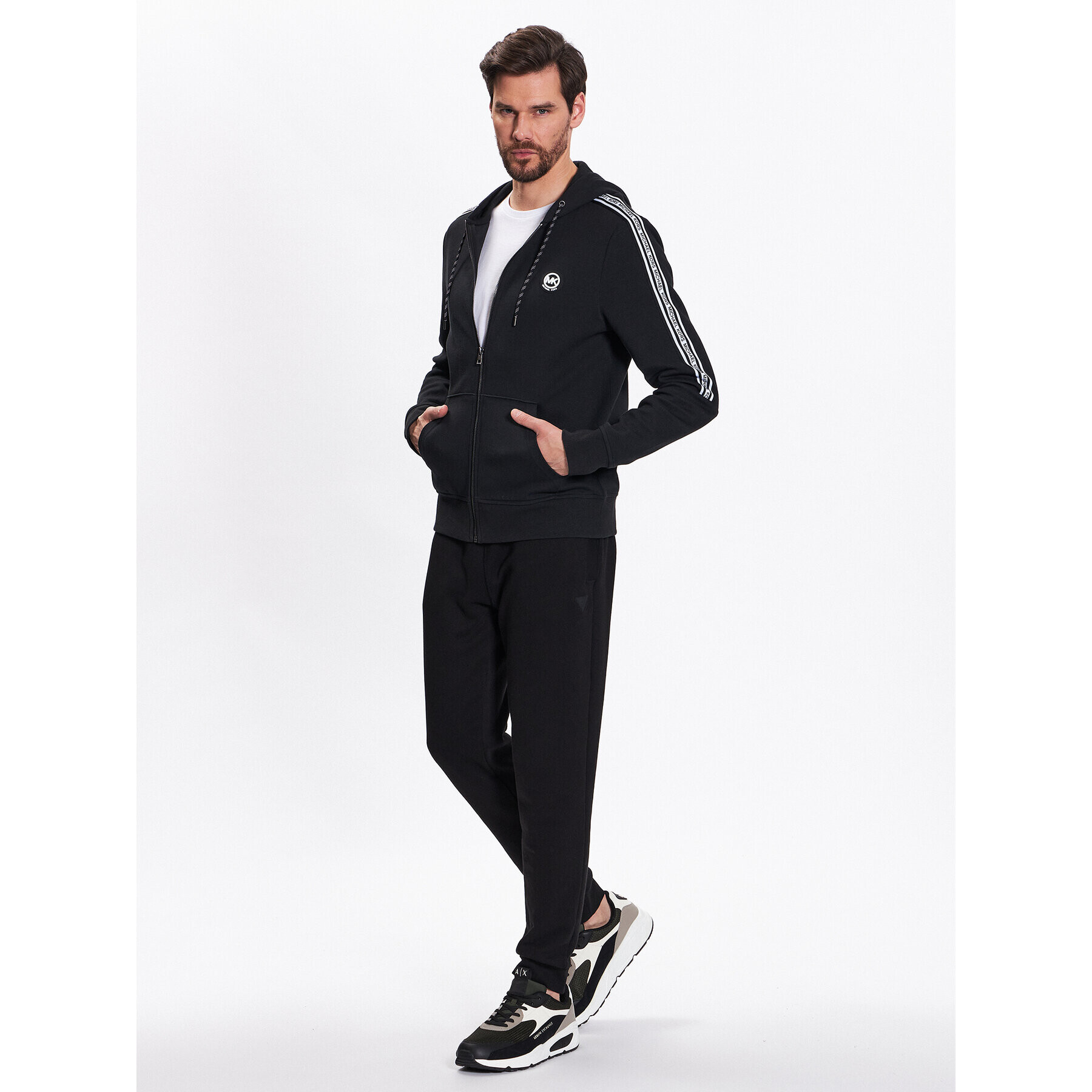 Michael Kors Суитшърт CS250QD5MF Черен Regular Fit - Pepit.bg
