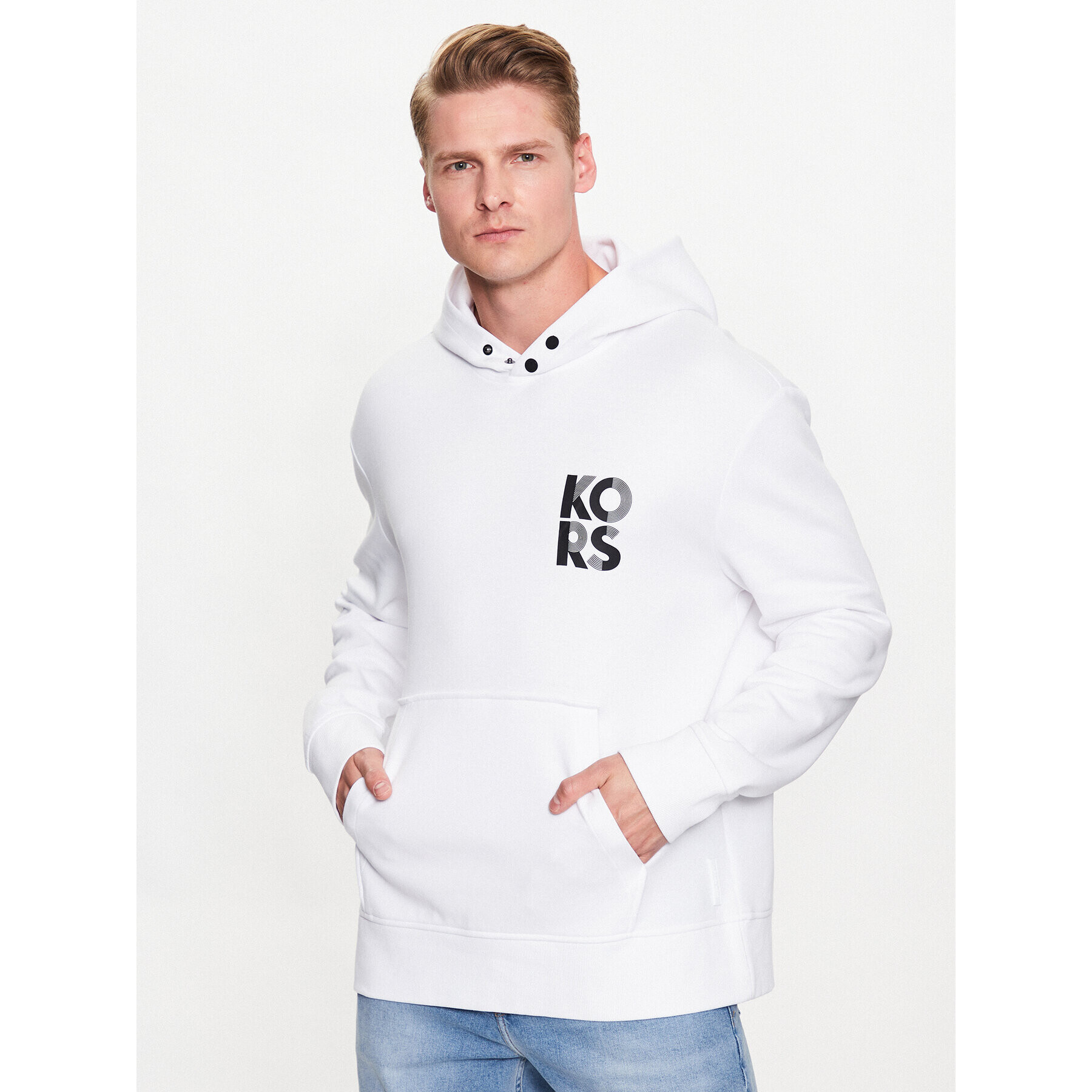 Michael Kors Суитшърт CS351G75MF Бял Regular Fit - Pepit.bg