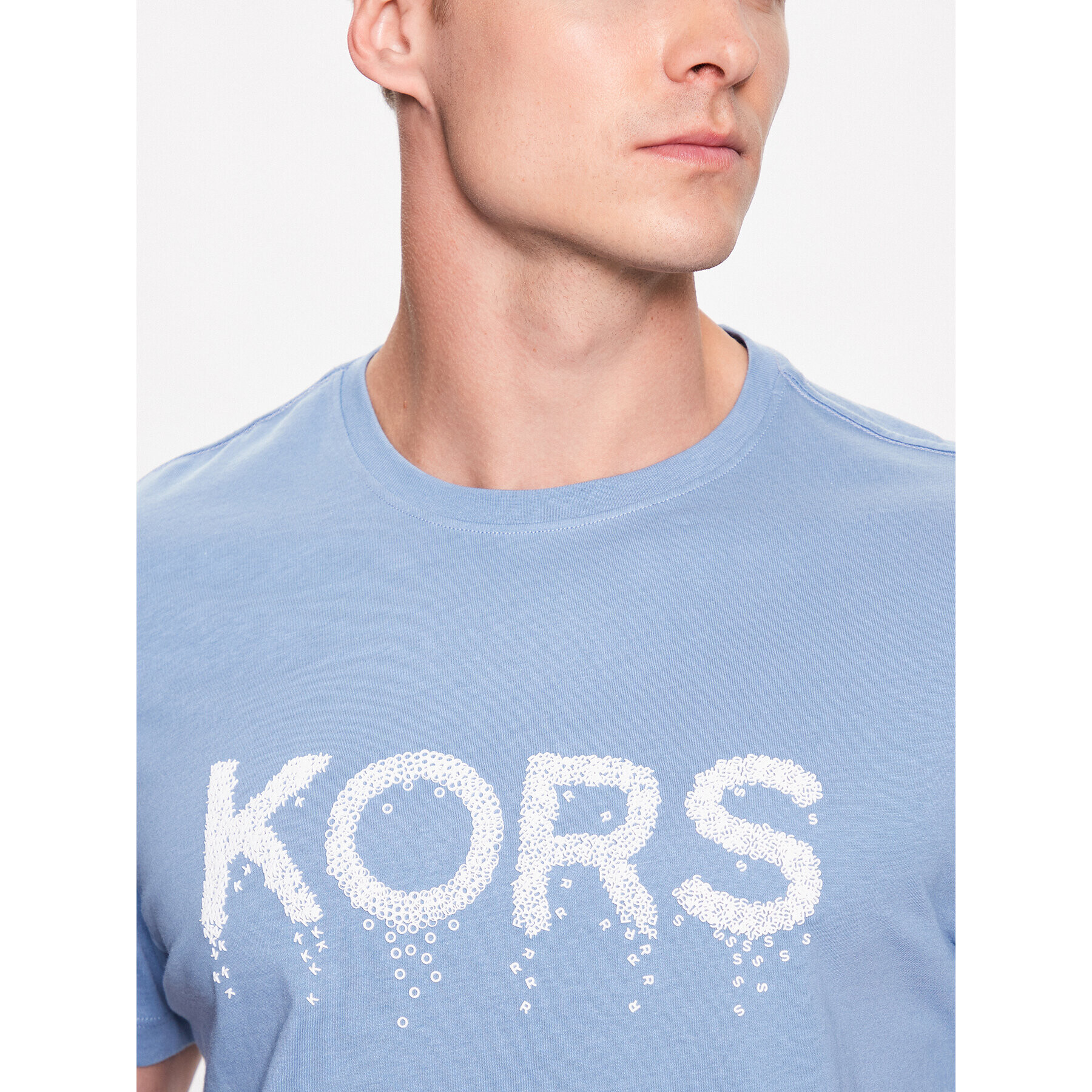 Michael Kors Тишърт CS351IGFV4 Син Regular Fit - Pepit.bg