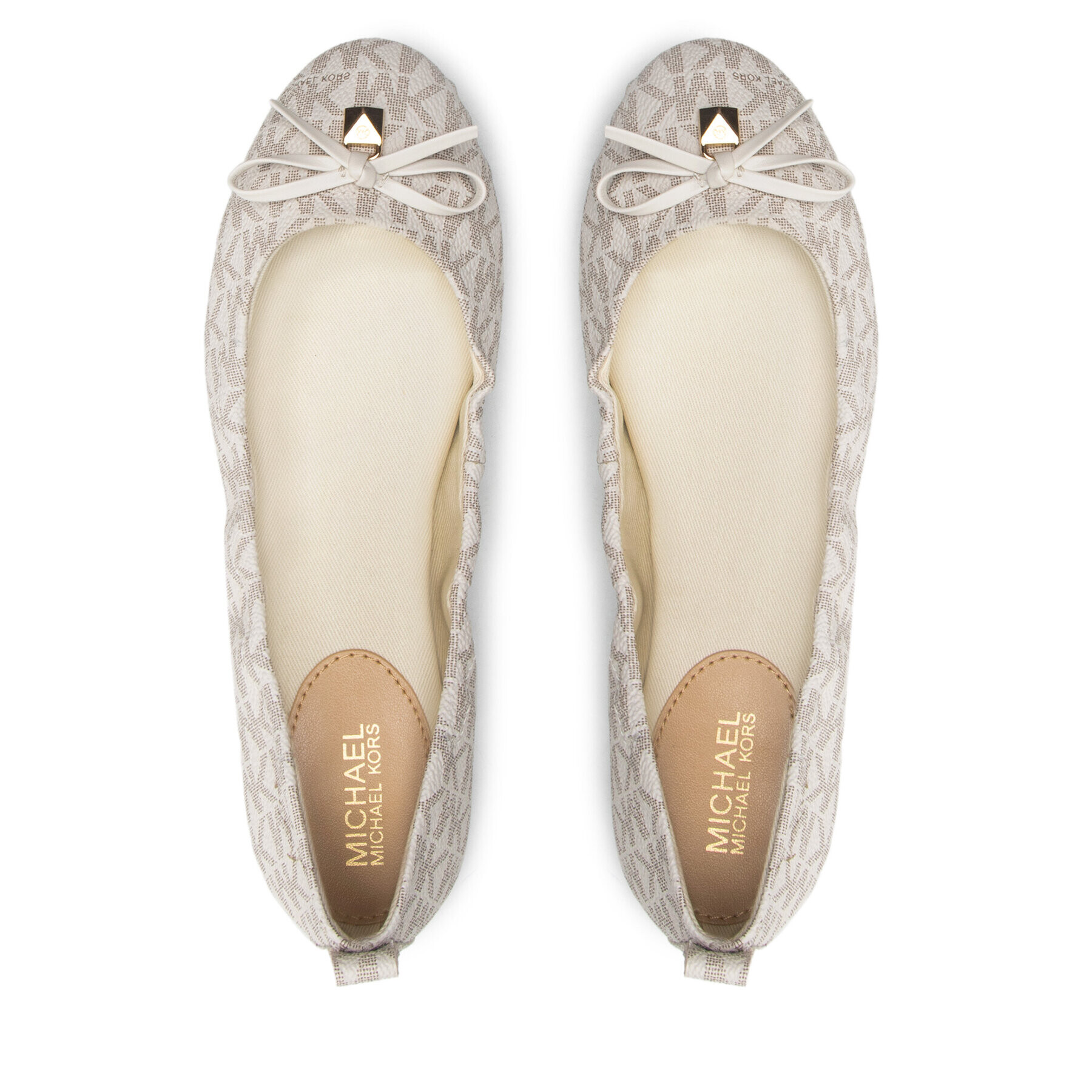 MICHAEL Michael Kors Балеринки Juliette Flat 40S2JTFP1B Бял - Pepit.bg