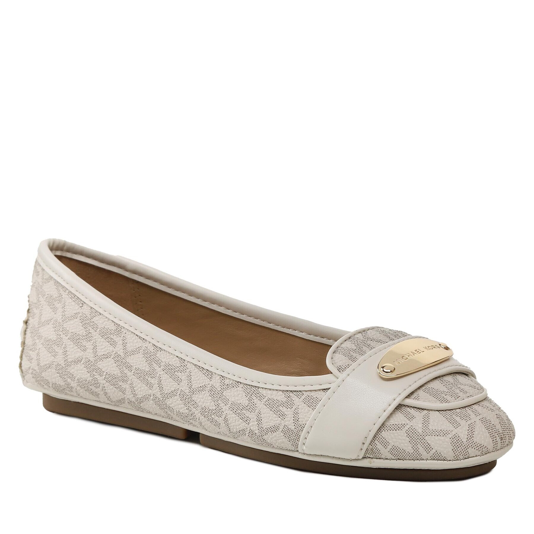 MICHAEL Michael Kors Балеринки Mk Plate Moc 40R3MKFR1B Бежов - Pepit.bg