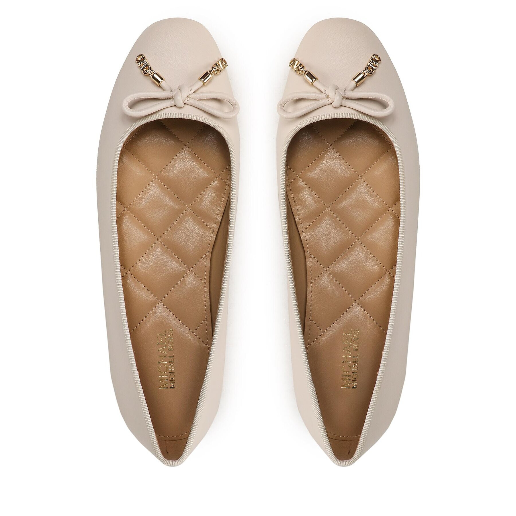 MICHAEL Michael Kors Балеринки Nori Flat 40F3NRFP1L Екрю - Pepit.bg