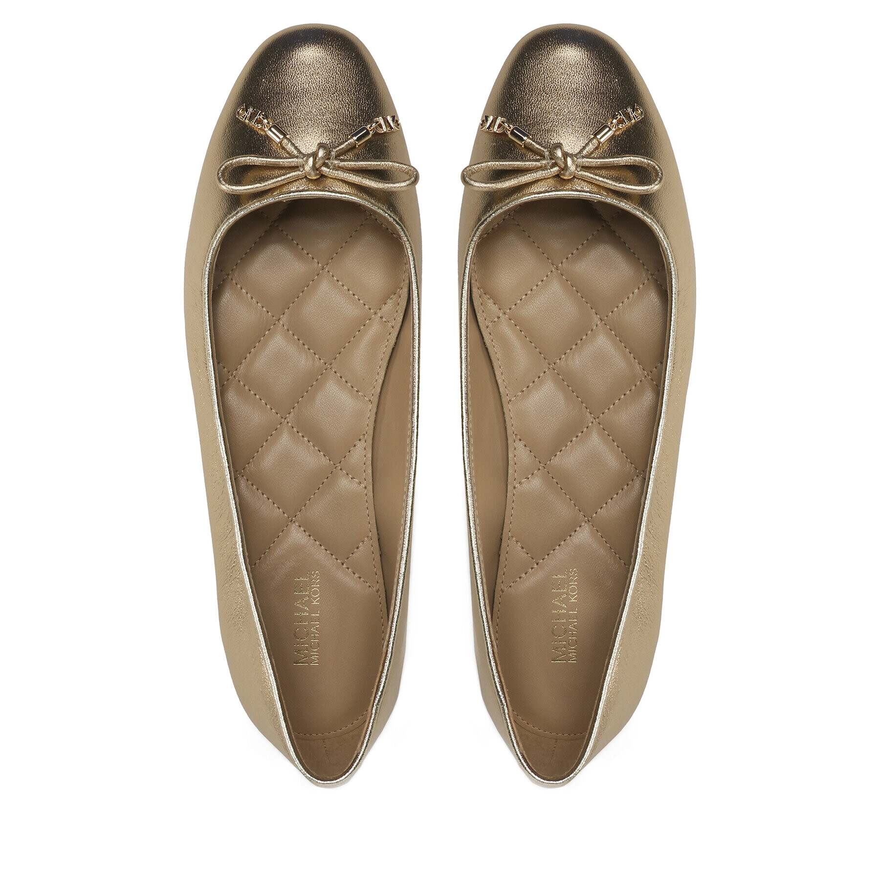 MICHAEL Michael Kors Балеринки Nori Flat 40F3NRFP1M Златист - Pepit.bg