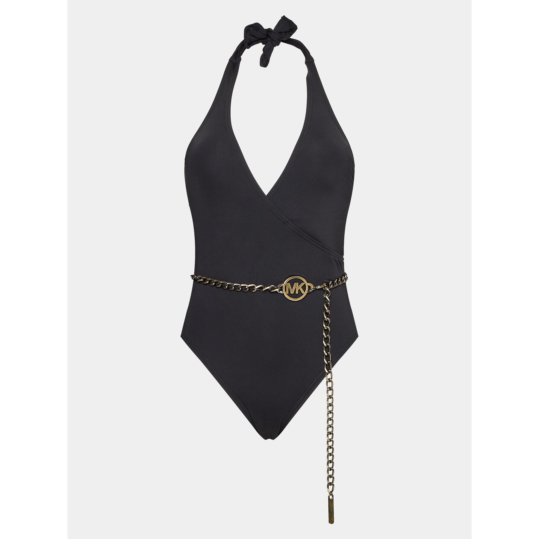 MICHAEL Michael Kors Бански костюм Signature Halter MM1K653 Черен - Pepit.bg