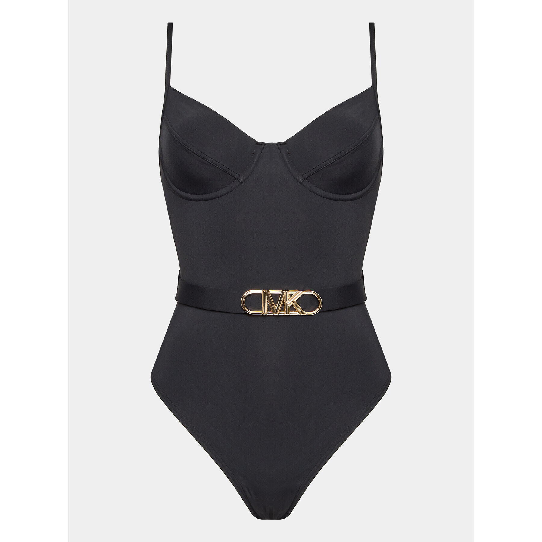 MICHAEL Michael Kors Бански костюм Solid Underwire MM1N615 Черен - Pepit.bg