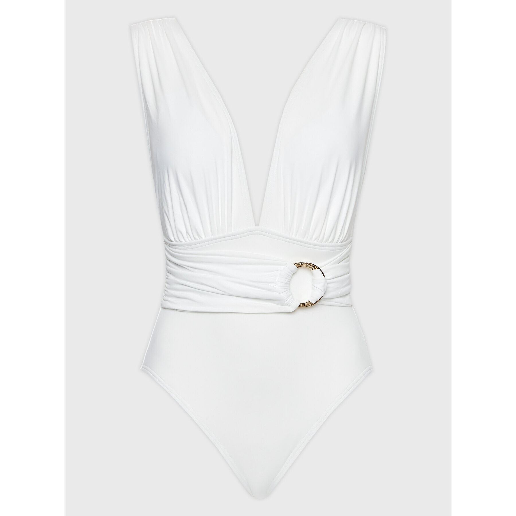 MICHAEL Michael Kors Бански костюм Solids Plunge MM7M761 Бял - Pepit.bg