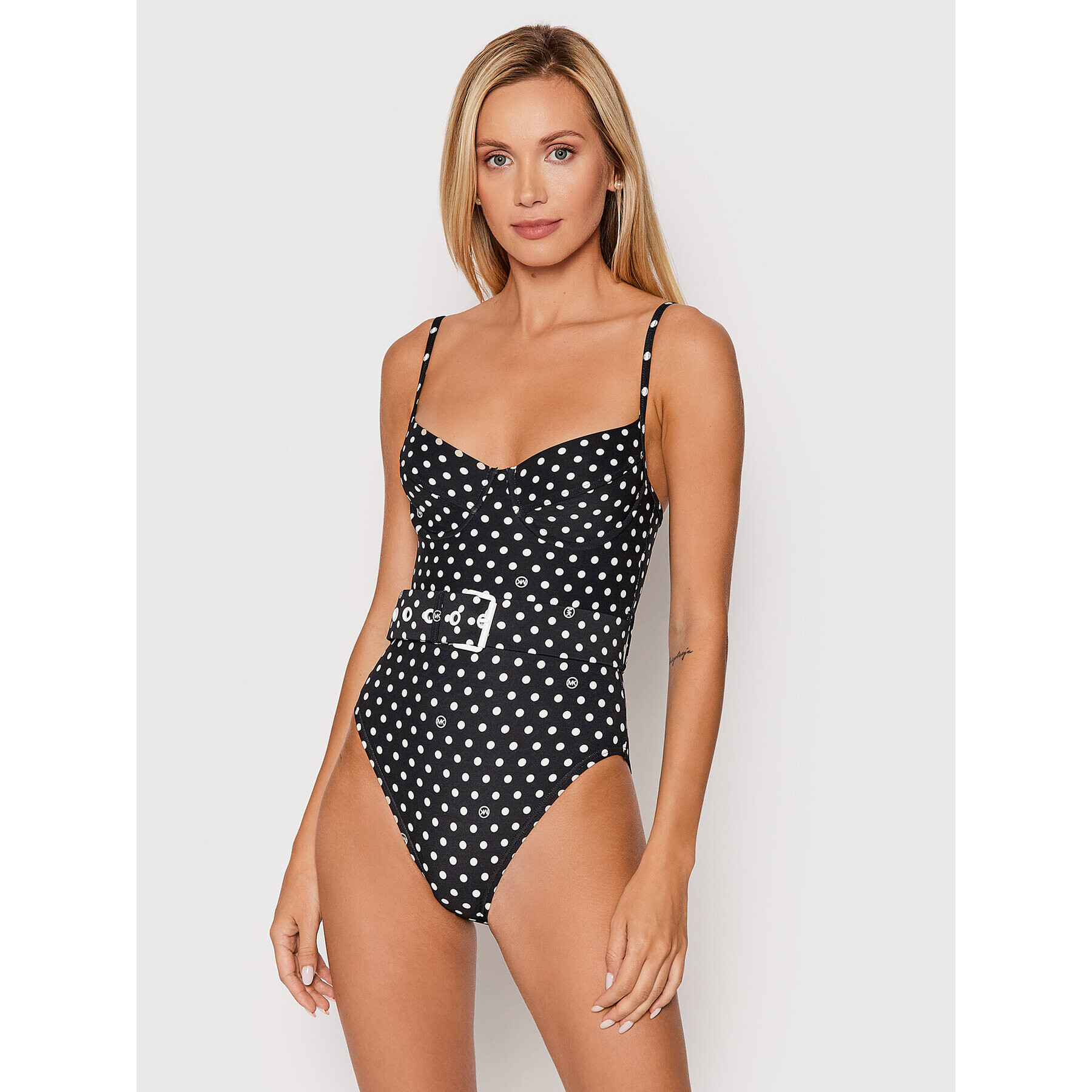 MICHAEL Michael Kors Бански костюм Dot MM8C615 Черен - Pepit.bg