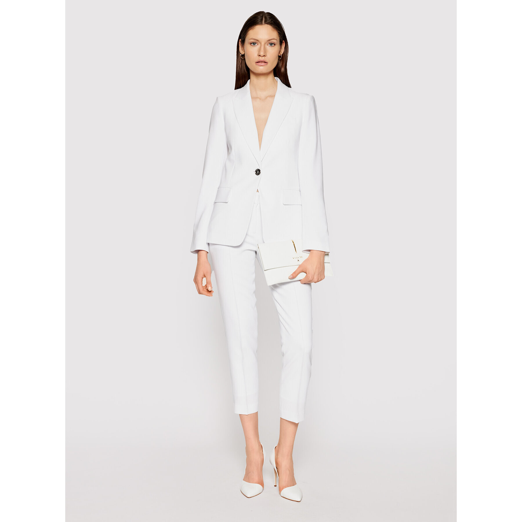 MICHAEL Michael Kors Блейзър MS1100KENX Бял Regular Fit - Pepit.bg
