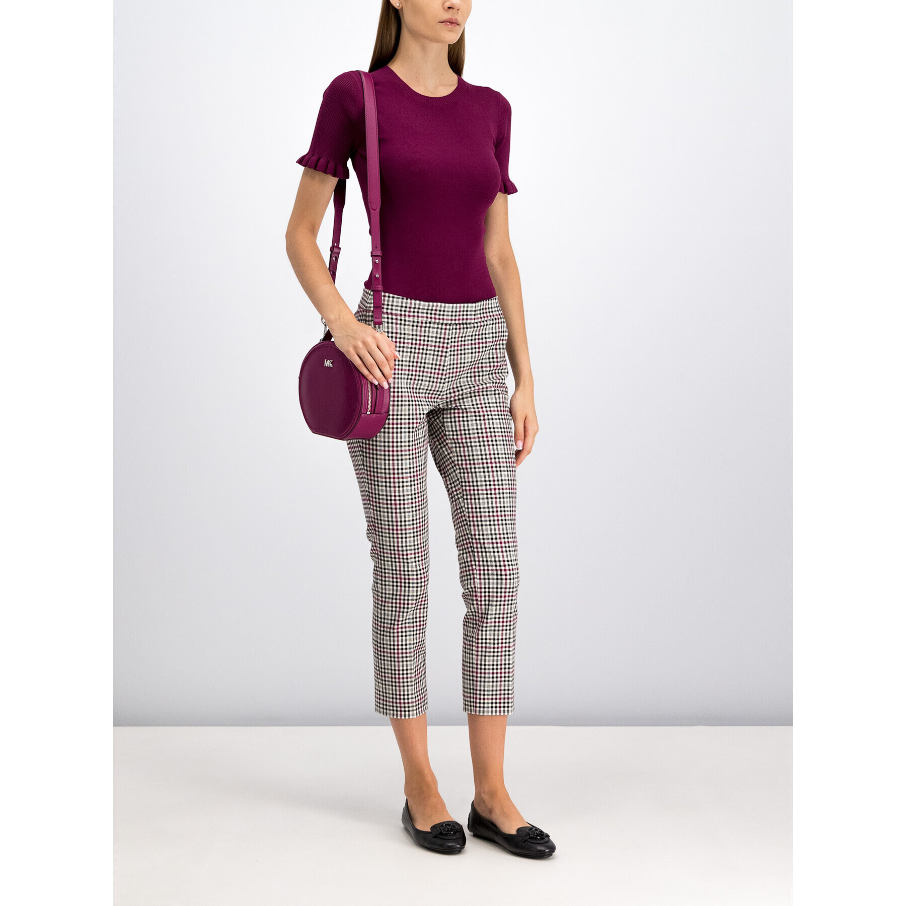 MICHAEL Michael Kors Блуза MU96NZL5ZV Виолетов Slim Fit - Pepit.bg