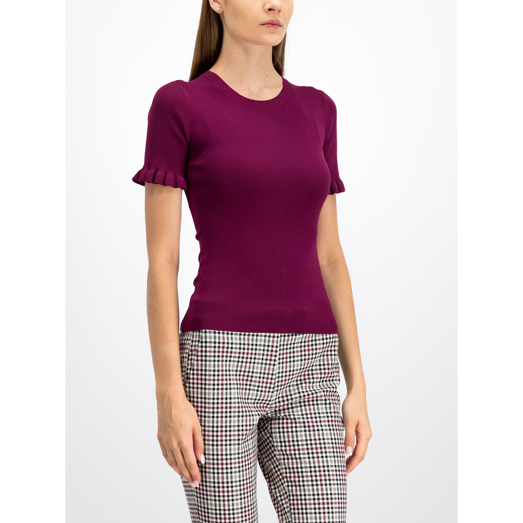 MICHAEL Michael Kors Блуза MU96NZL5ZV Виолетов Slim Fit - Pepit.bg