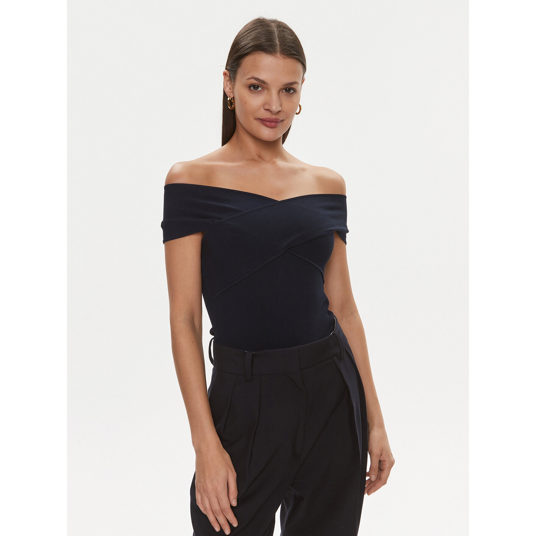MICHAEL Michael Kors Боди MR460RT33D Тъмносин Slim Fit - Pepit.bg