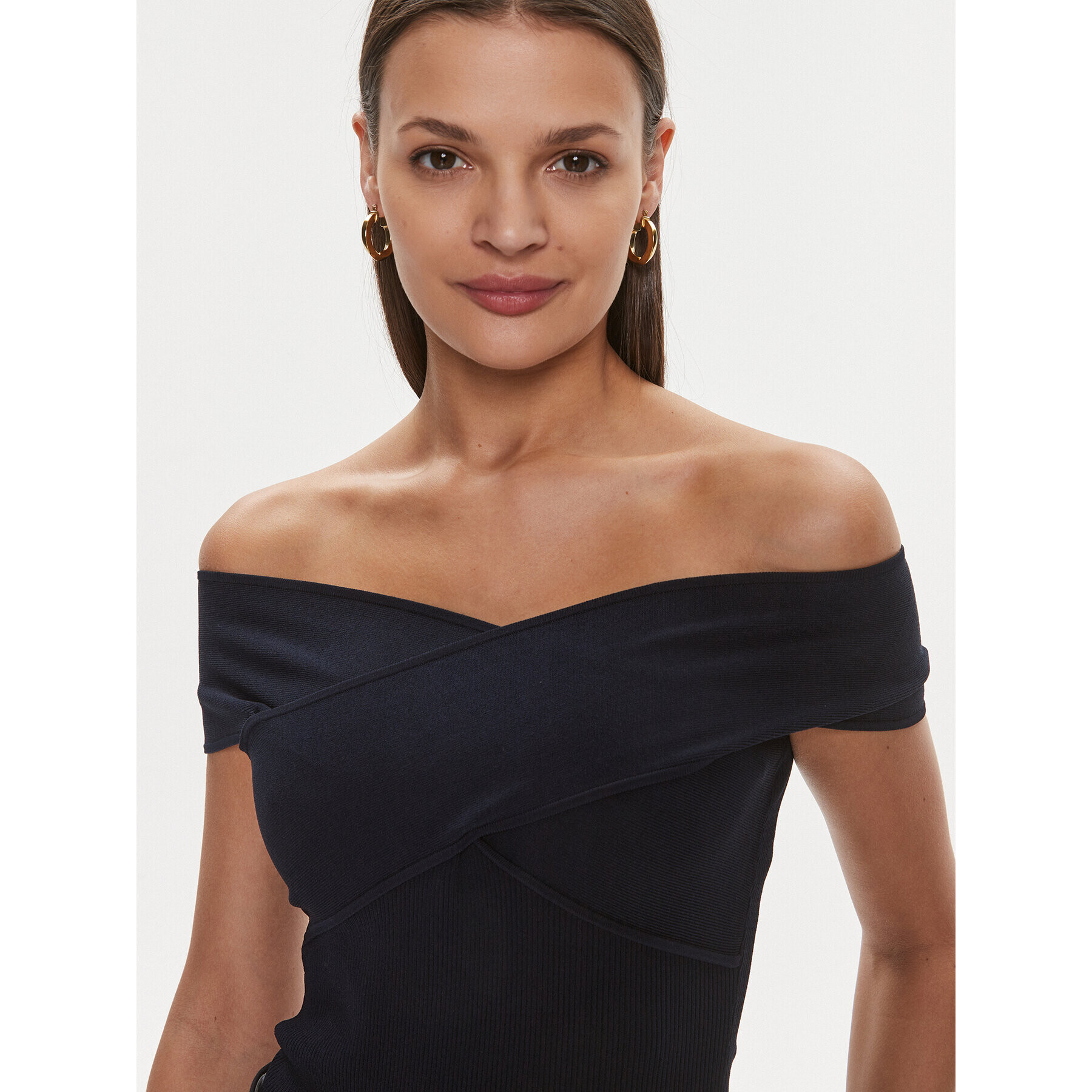 MICHAEL Michael Kors Боди MR460RT33D Тъмносин Slim Fit - Pepit.bg