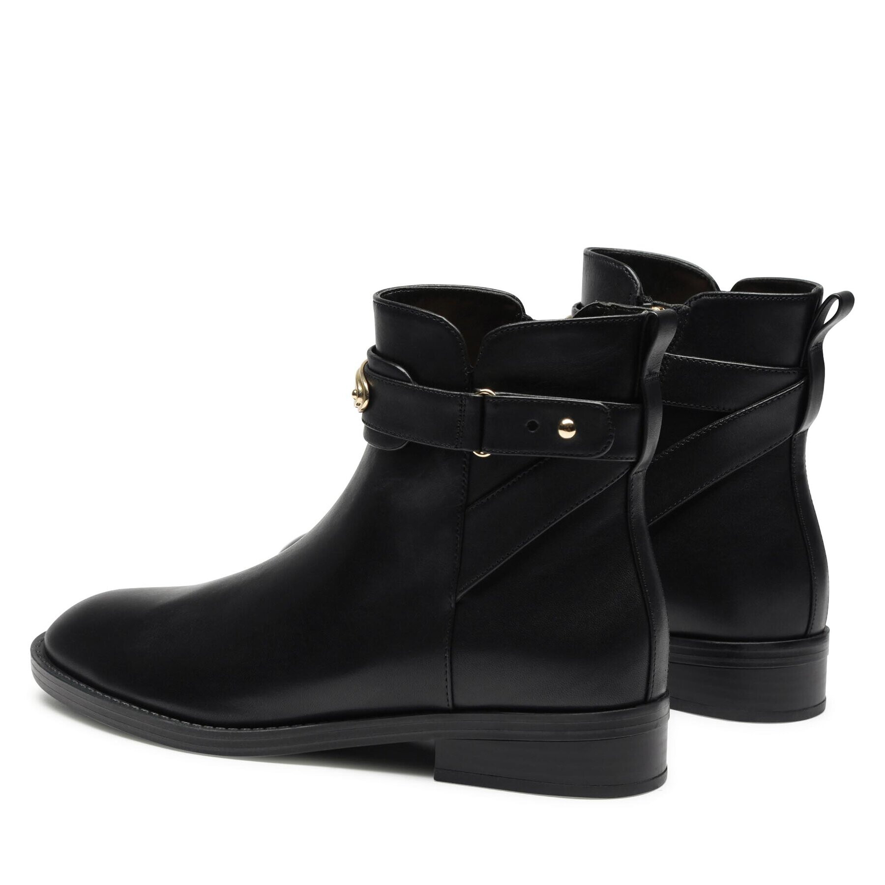 MICHAEL Michael Kors Боти Darcy Flat Bottie 40F3DCFE5L Черен - Pepit.bg
