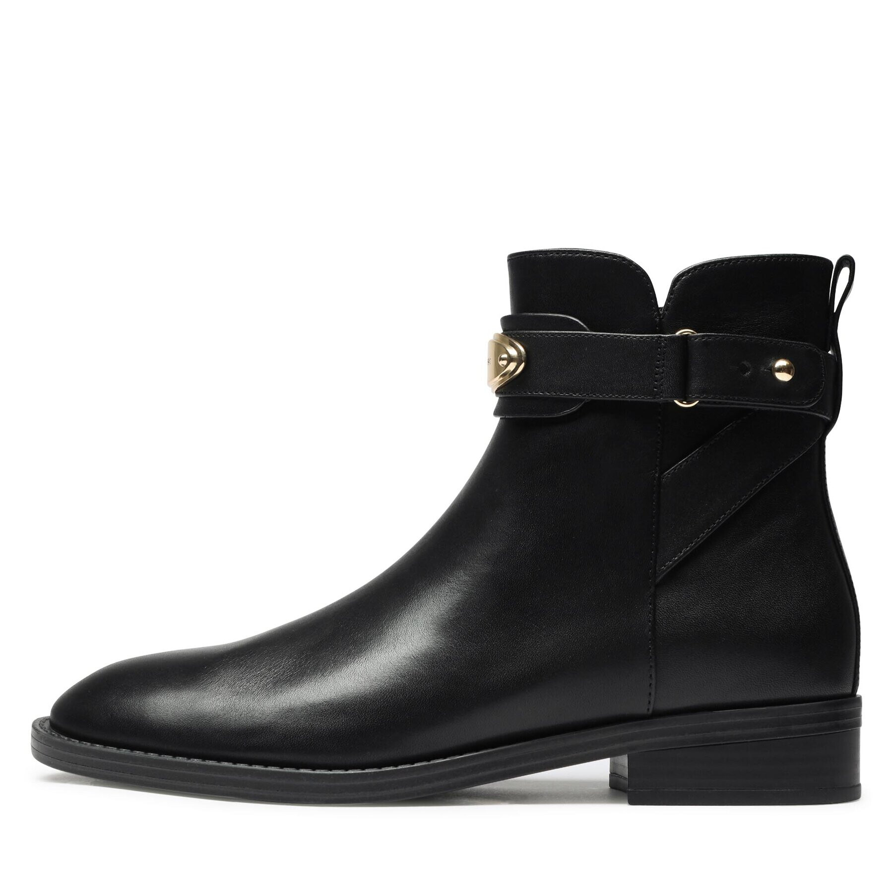 MICHAEL Michael Kors Боти Darcy Flat Bottie 40F3DCFE5L Черен - Pepit.bg
