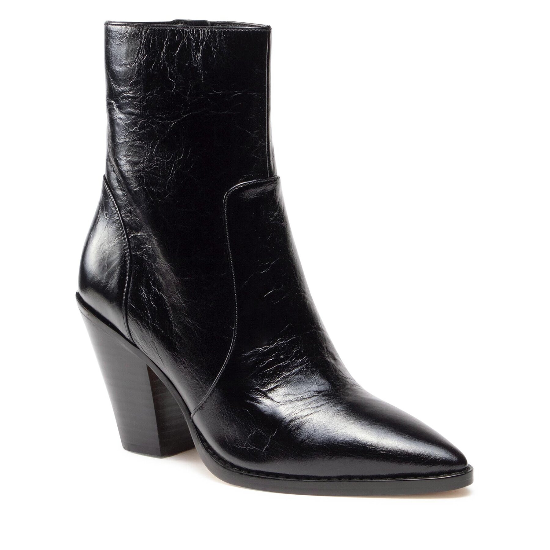 MICHAEL Michael Kors Боти Dover Heeled Bootie 40F3DOHE5L Черен - Pepit.bg