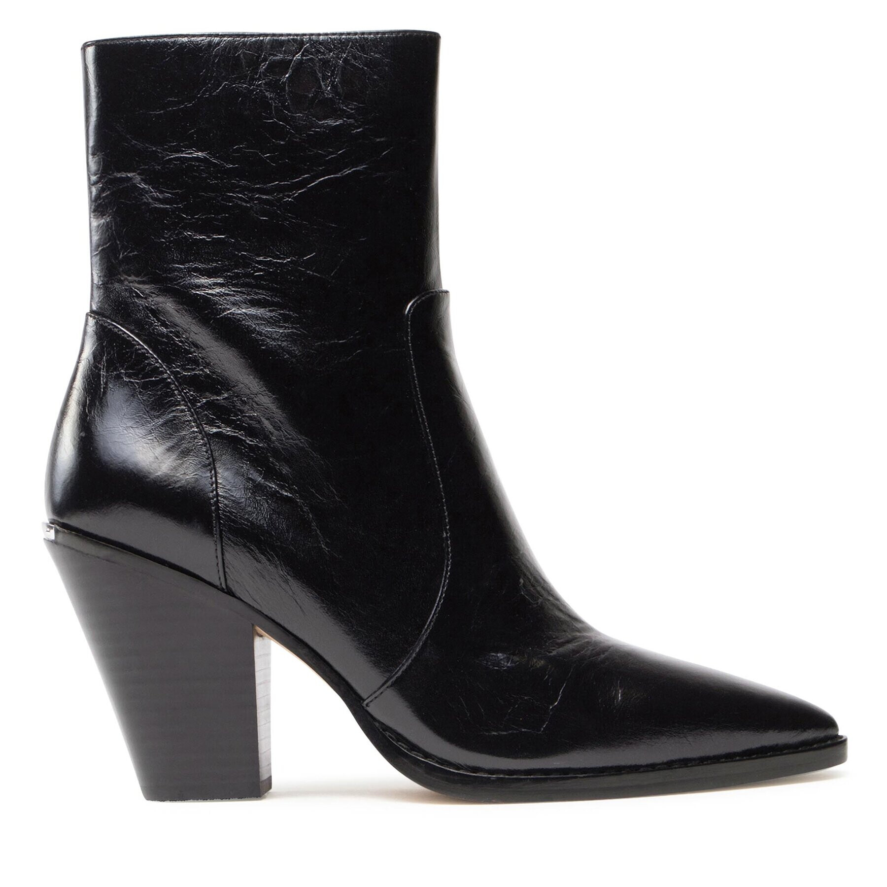 MICHAEL Michael Kors Боти Dover Heeled Bootie 40F3DOHE5L Черен - Pepit.bg