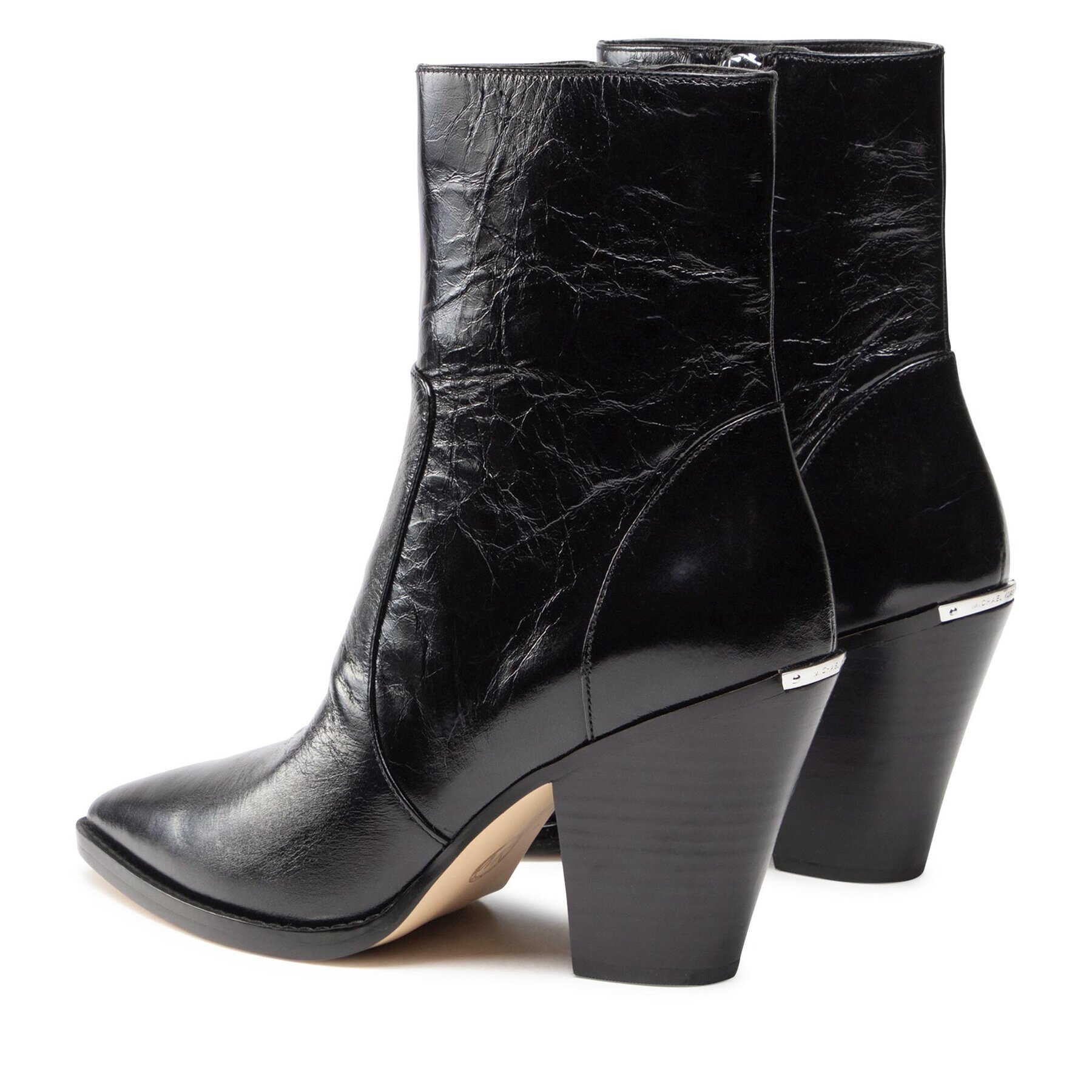 MICHAEL Michael Kors Боти Dover Heeled Bootie 40F3DOHE5L Черен - Pepit.bg