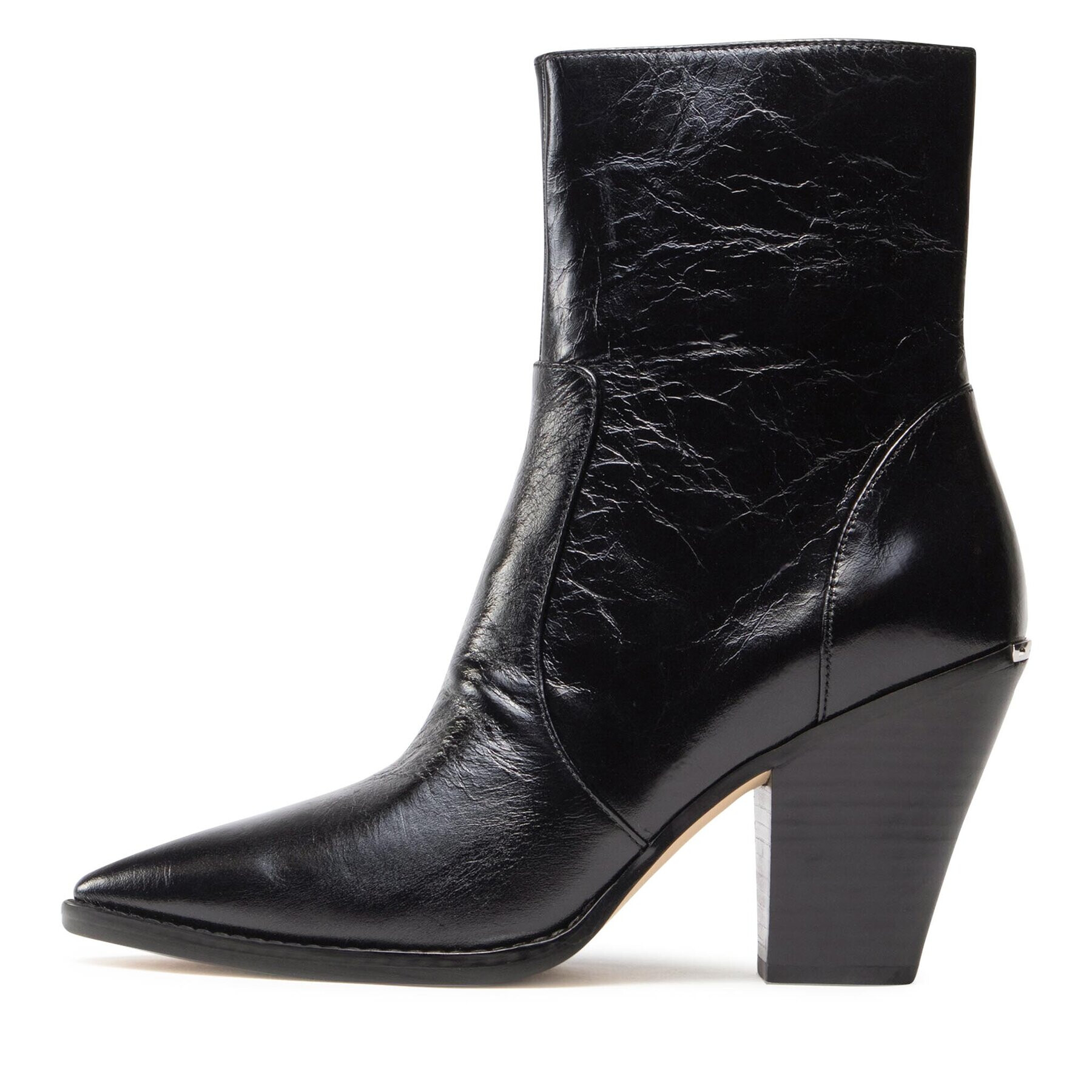 MICHAEL Michael Kors Боти Dover Heeled Bootie 40F3DOHE5L Черен - Pepit.bg