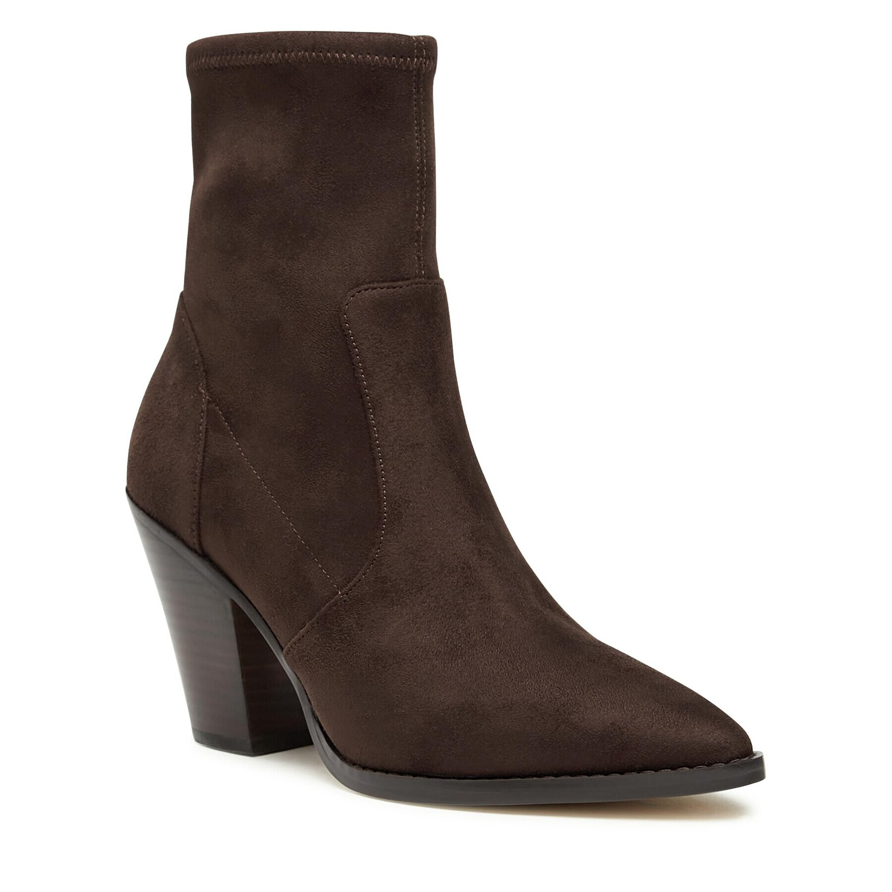 MICHAEL Michael Kors Боти Dover Heeled Bootie 40F3DOHE5S Кафяв - Pepit.bg