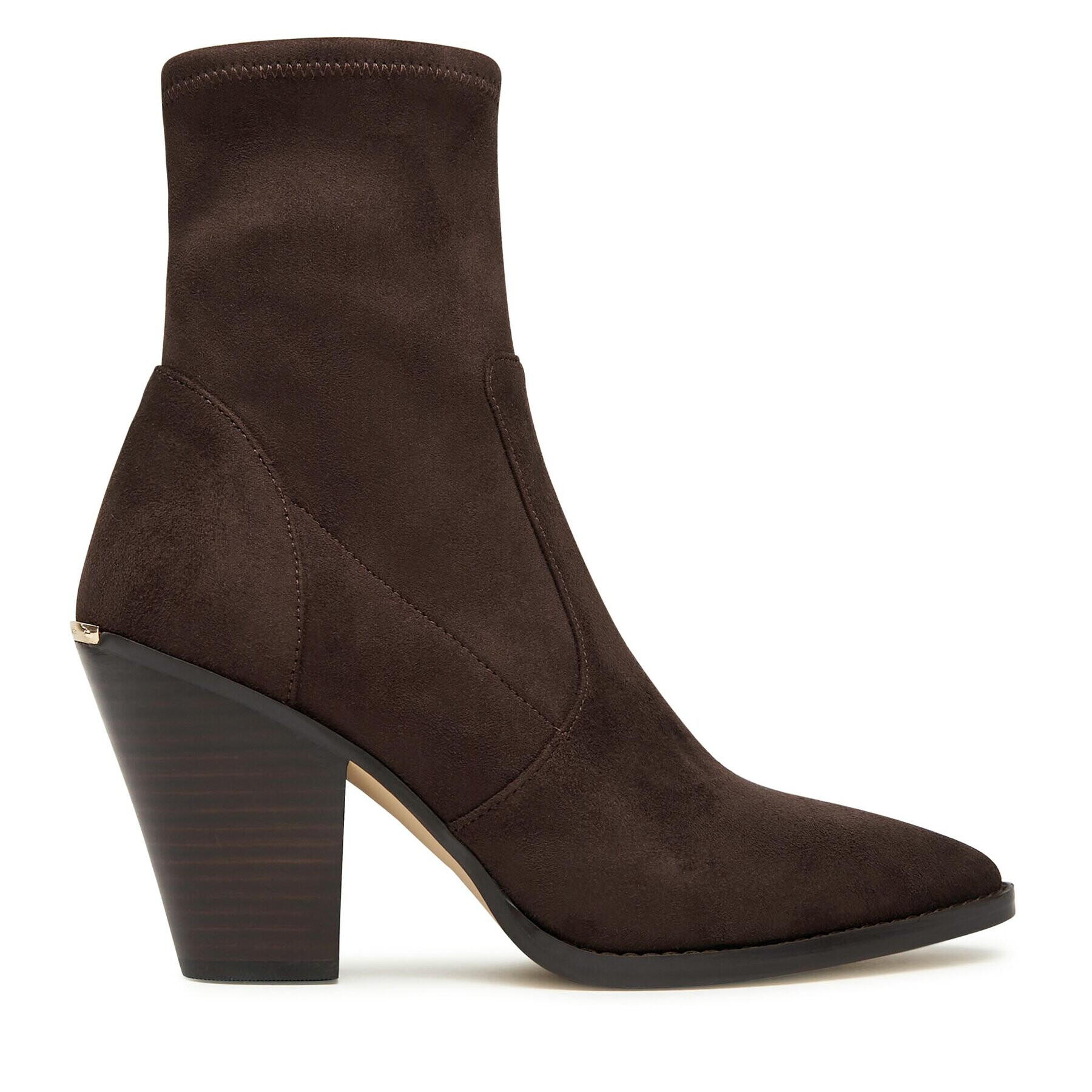 MICHAEL Michael Kors Боти Dover Heeled Bootie 40F3DOHE5S Кафяв - Pepit.bg