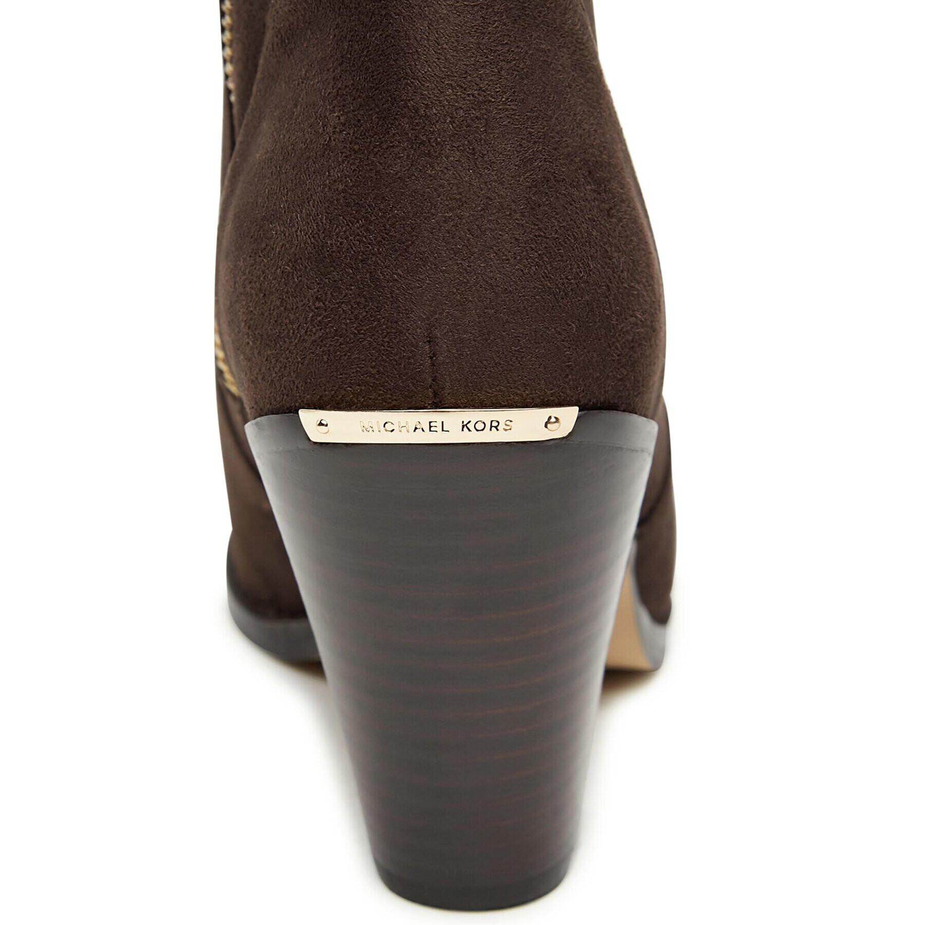 MICHAEL Michael Kors Боти Dover Heeled Bootie 40F3DOHE5S Кафяв - Pepit.bg